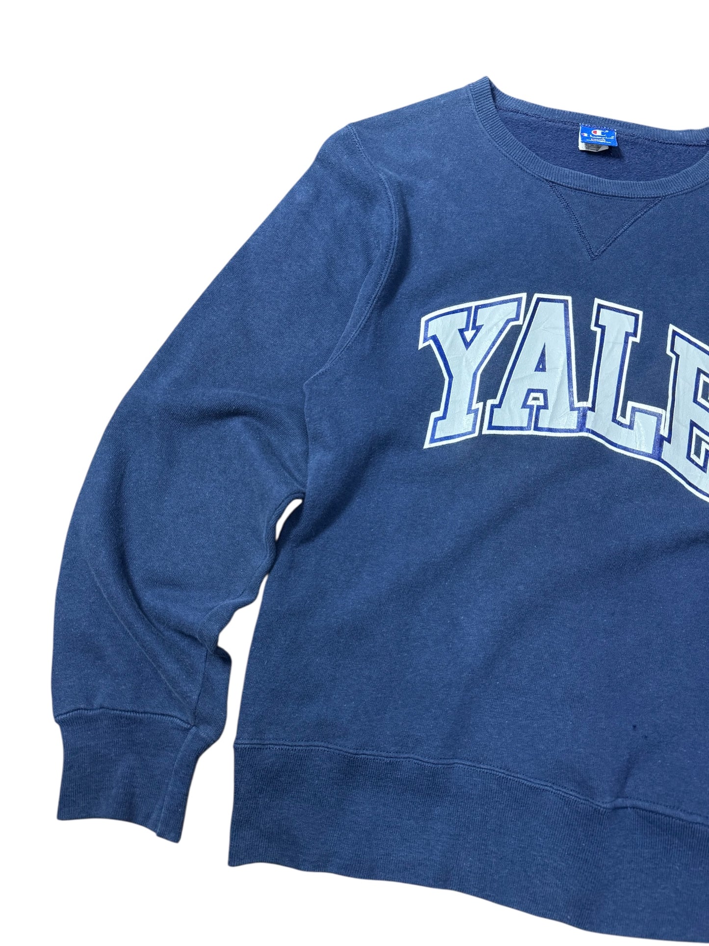 Vintage Champion Yale University Crewneck Sweatshirt Navy Blue
