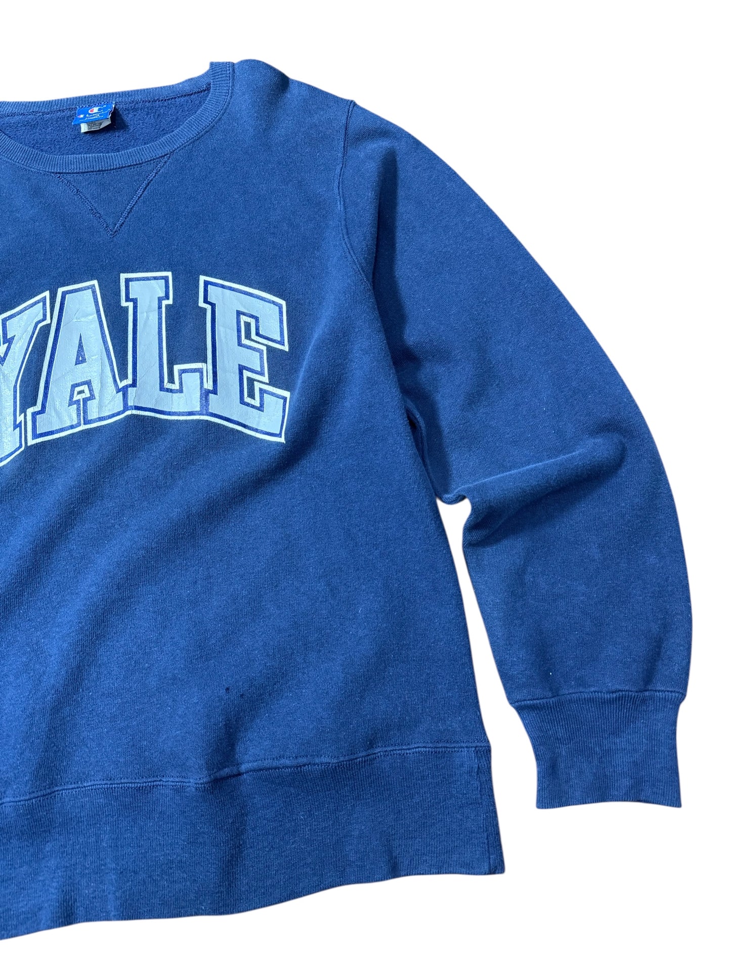 Vintage Champion Yale University Crewneck Sweatshirt Navy Blue