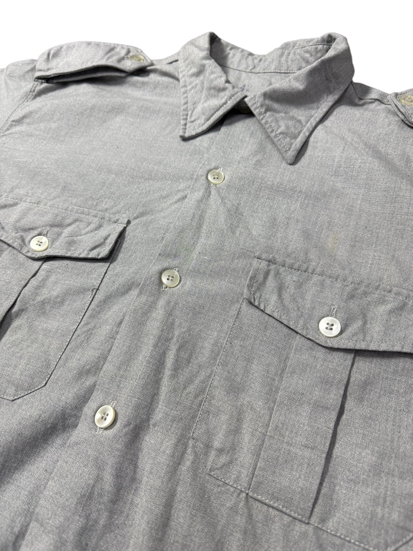 Vintage 1970s Military Work Shirt