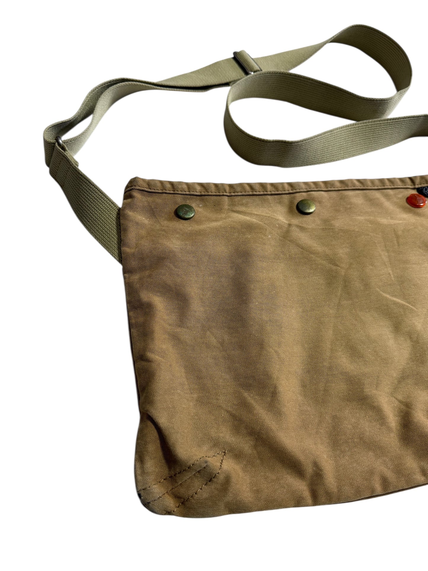 Porter Yoshida Tokyo Canvas Shoulder Bag Brown Crossbody Made in Japan
