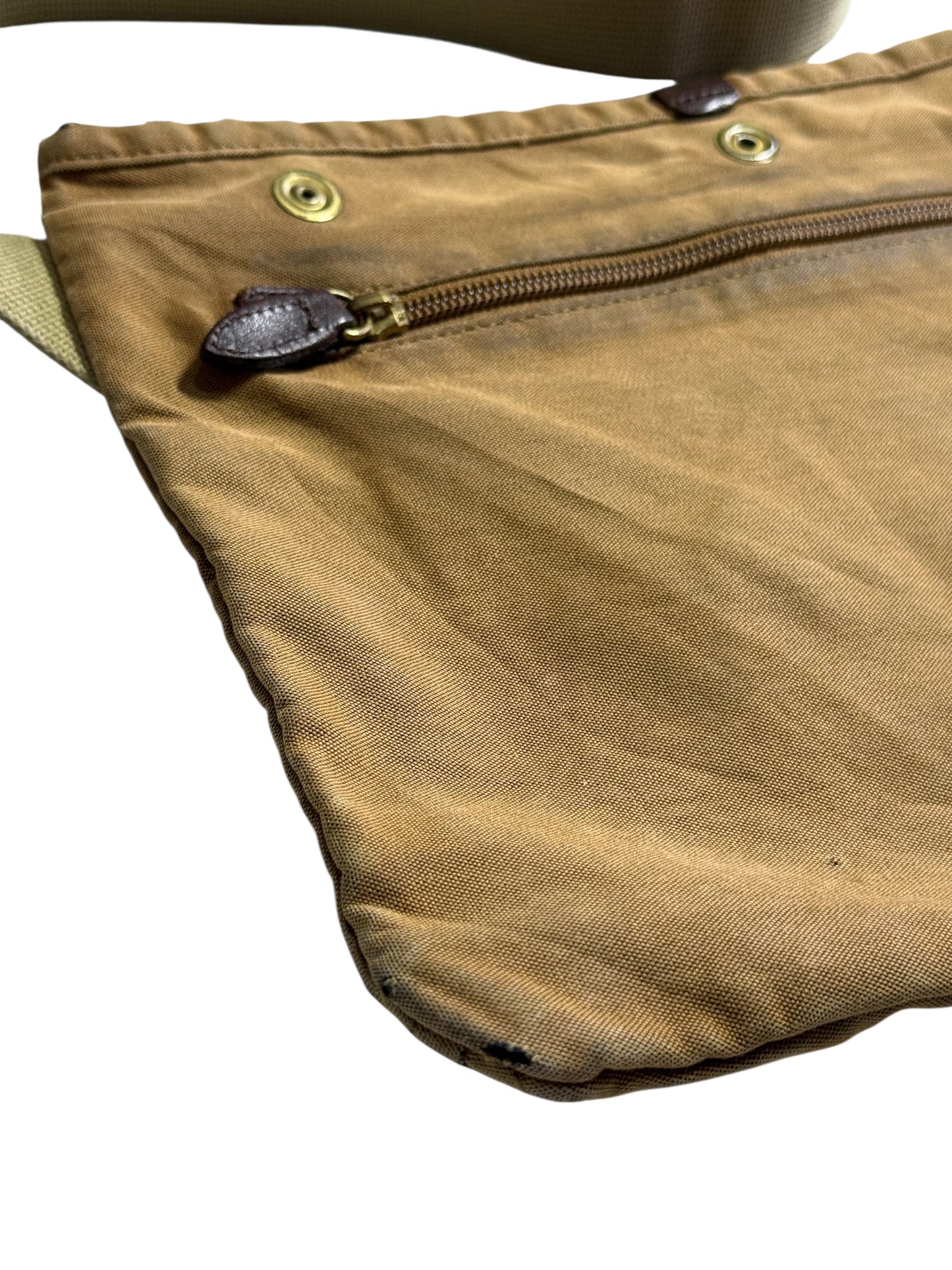 Porter Yoshida Tokyo Canvas Shoulder Bag Brown Crossbody Made in Japan