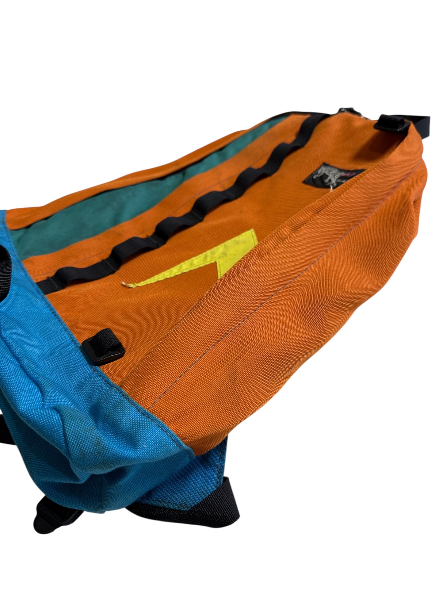 Wild Things North Conway USA Backpack Orange Blue Vintage Lightning Bolt