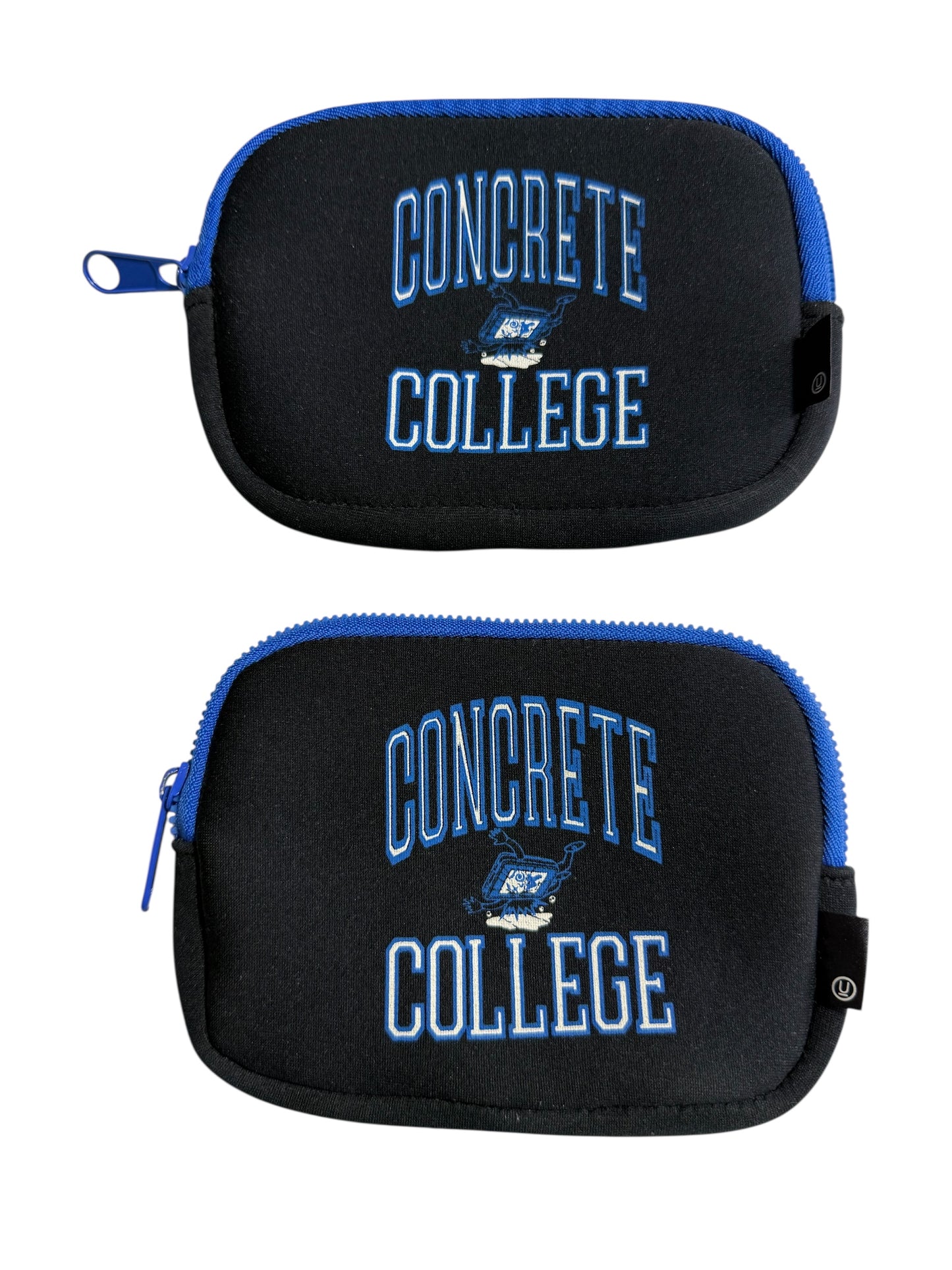 Undercover Concrete College Mini Zip Pouch Set of 2 Black Blue Japan