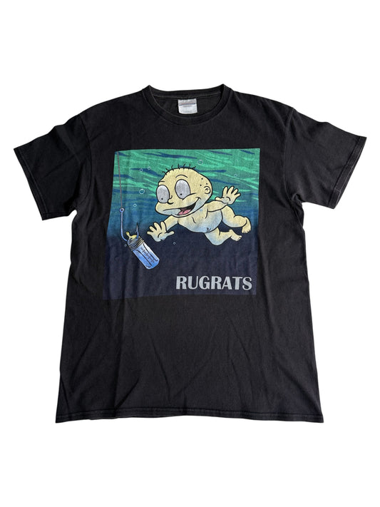 Vintage Rugrats T-Shirt Tommy Pickles Nirvana Parody Graphic Y2K Cartoon