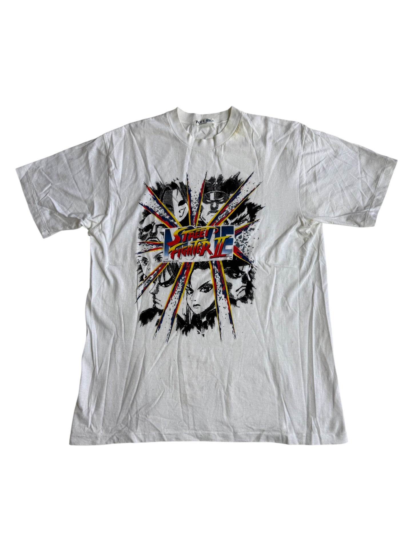 Vintage 1990s Street Fighter II T Shirt Capcom Made in Japan