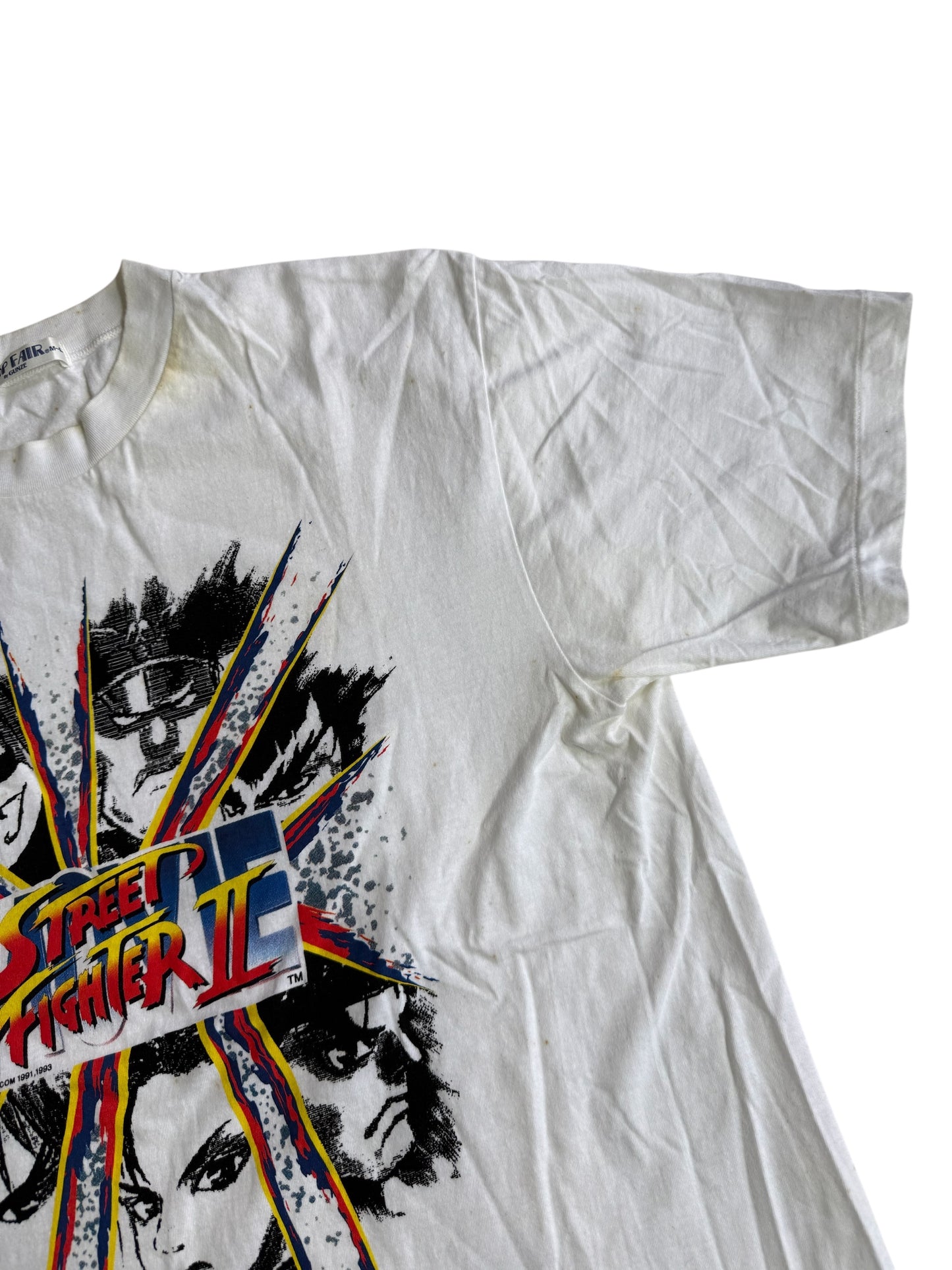 Vintage 1990s Street Fighter II T Shirt Capcom Made in Japan