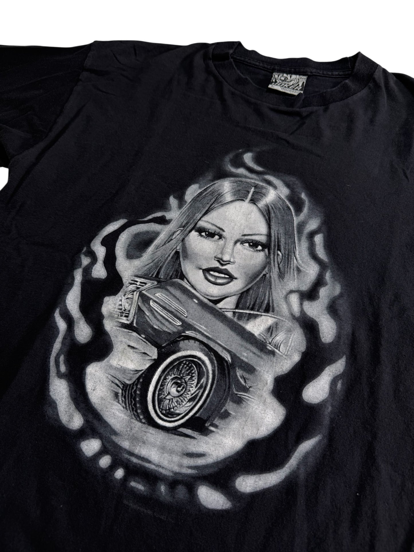 Joker Brand Girl Lowrider Graphic T Shirt Chicano Streetwear