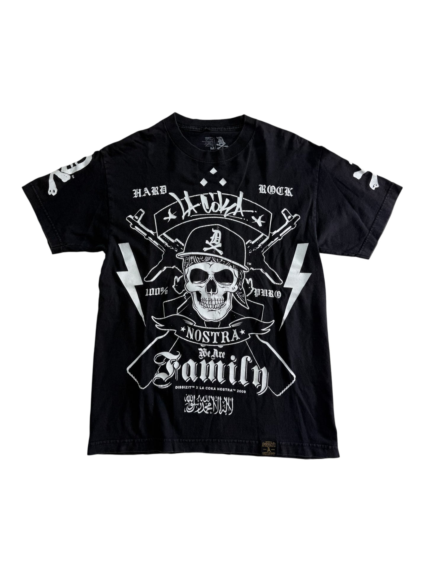 Dissizit x La Coka Nostra Graphic T Shirt Hard Rock Made In USA