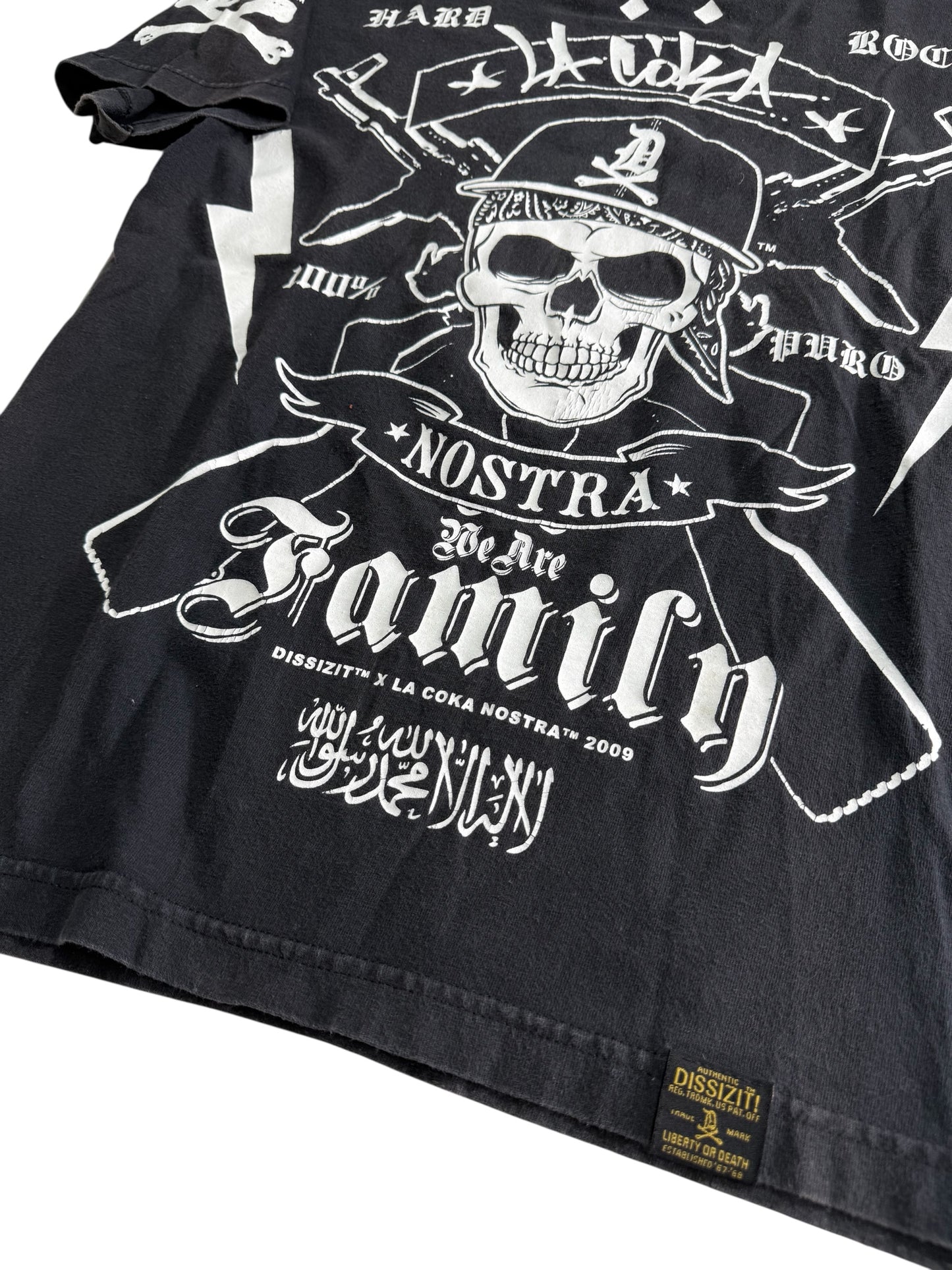 Dissizit x La Coka Nostra Graphic T Shirt Hard Rock Made In USA