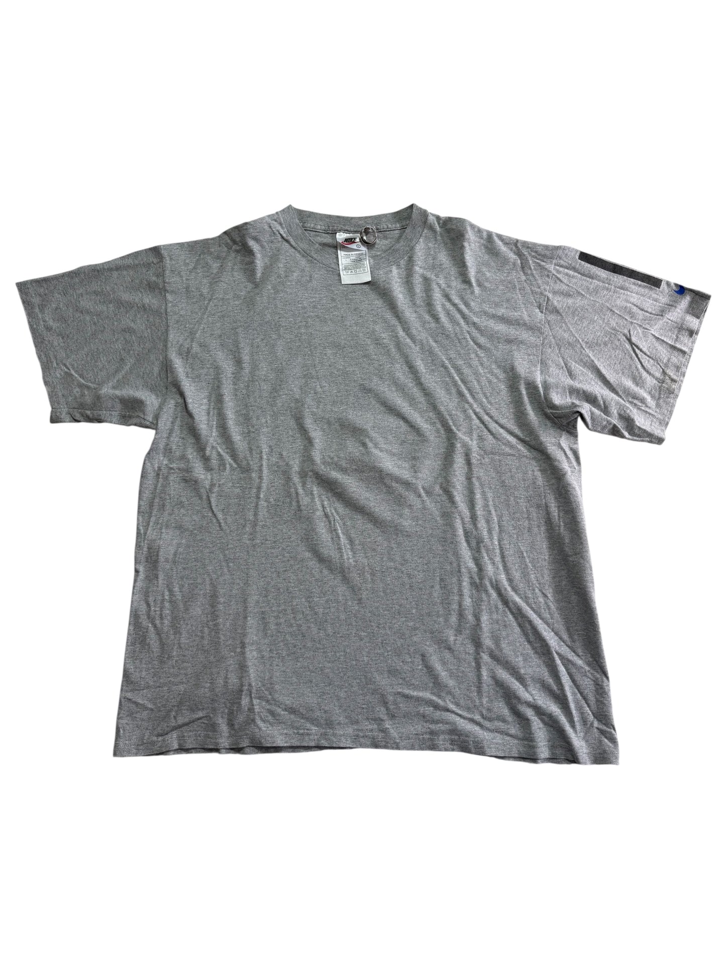 Vintage Nike Graphic T Shirt Grey Nike Vertical Logo