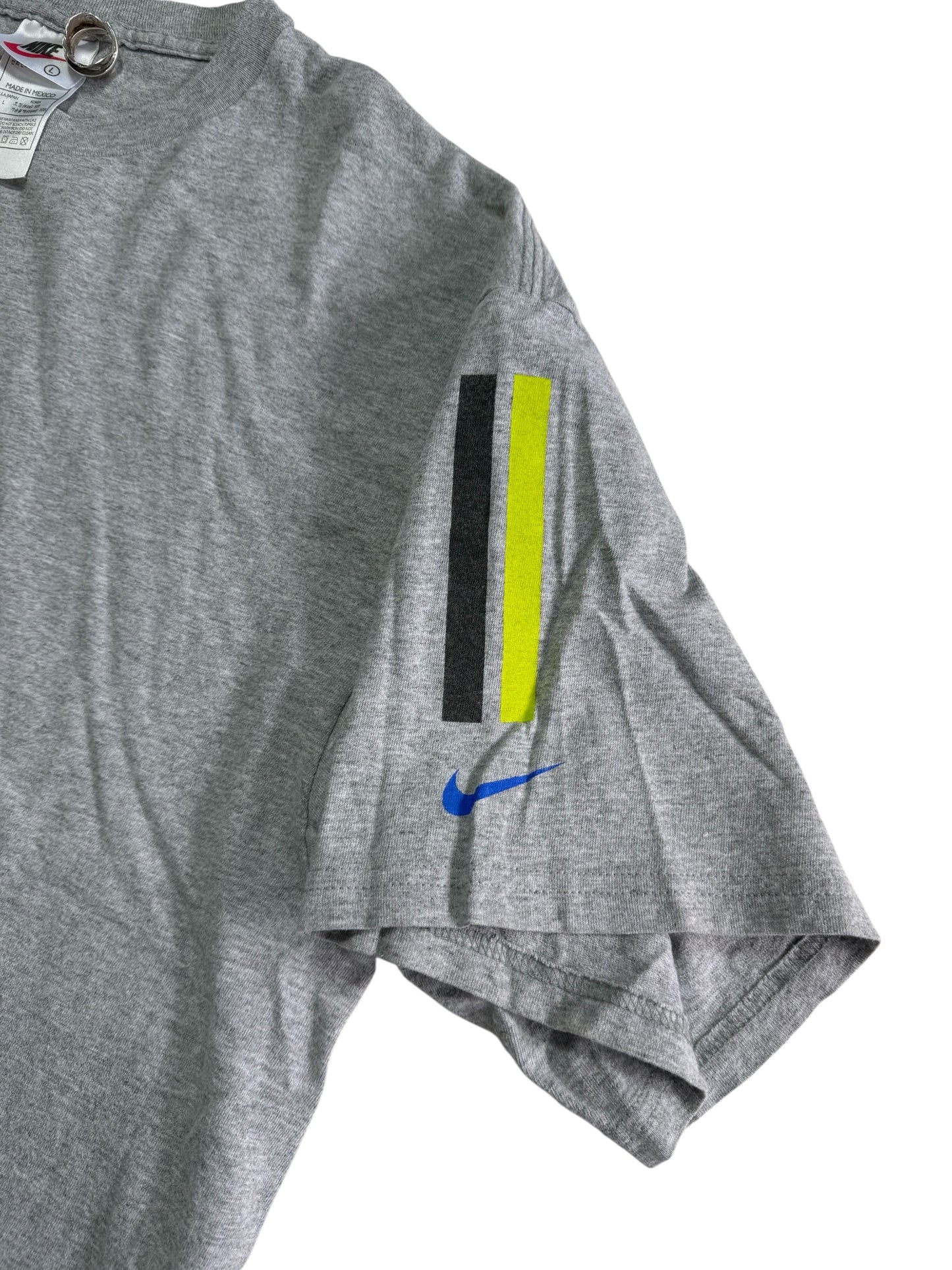 Vintage Nike Graphic T Shirt Grey Nike Vertical Logo