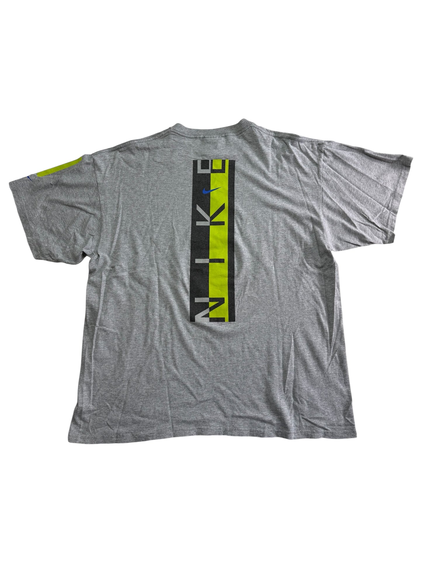 Vintage Nike Graphic T Shirt Grey Nike Vertical Logo