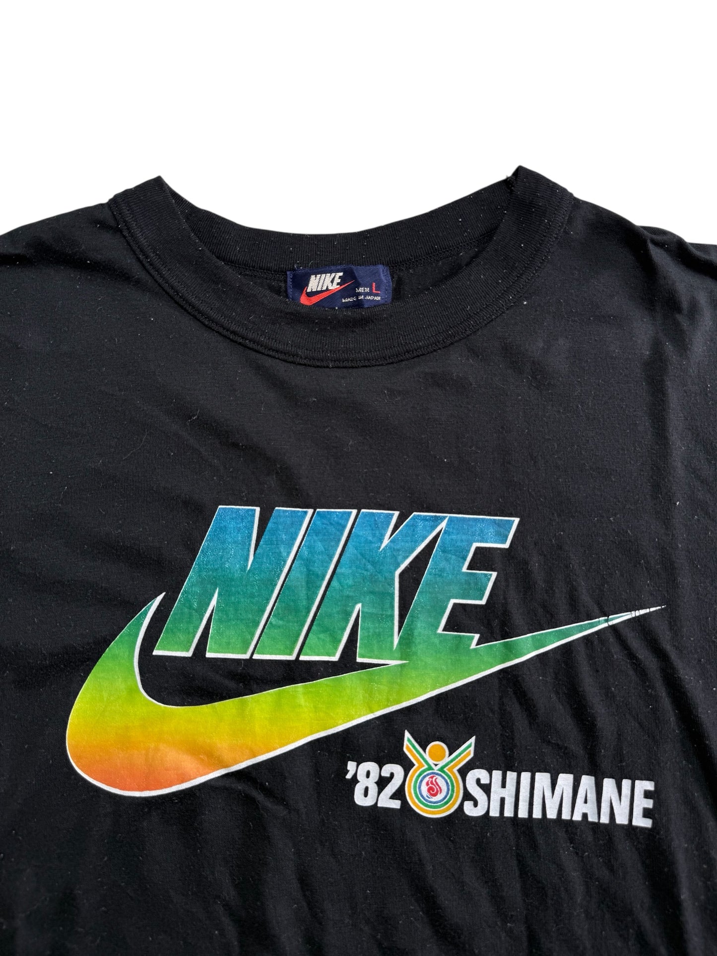 Vintage Nike ’82 Shimane T Shirt Made in Japan Nike Big Swoosh