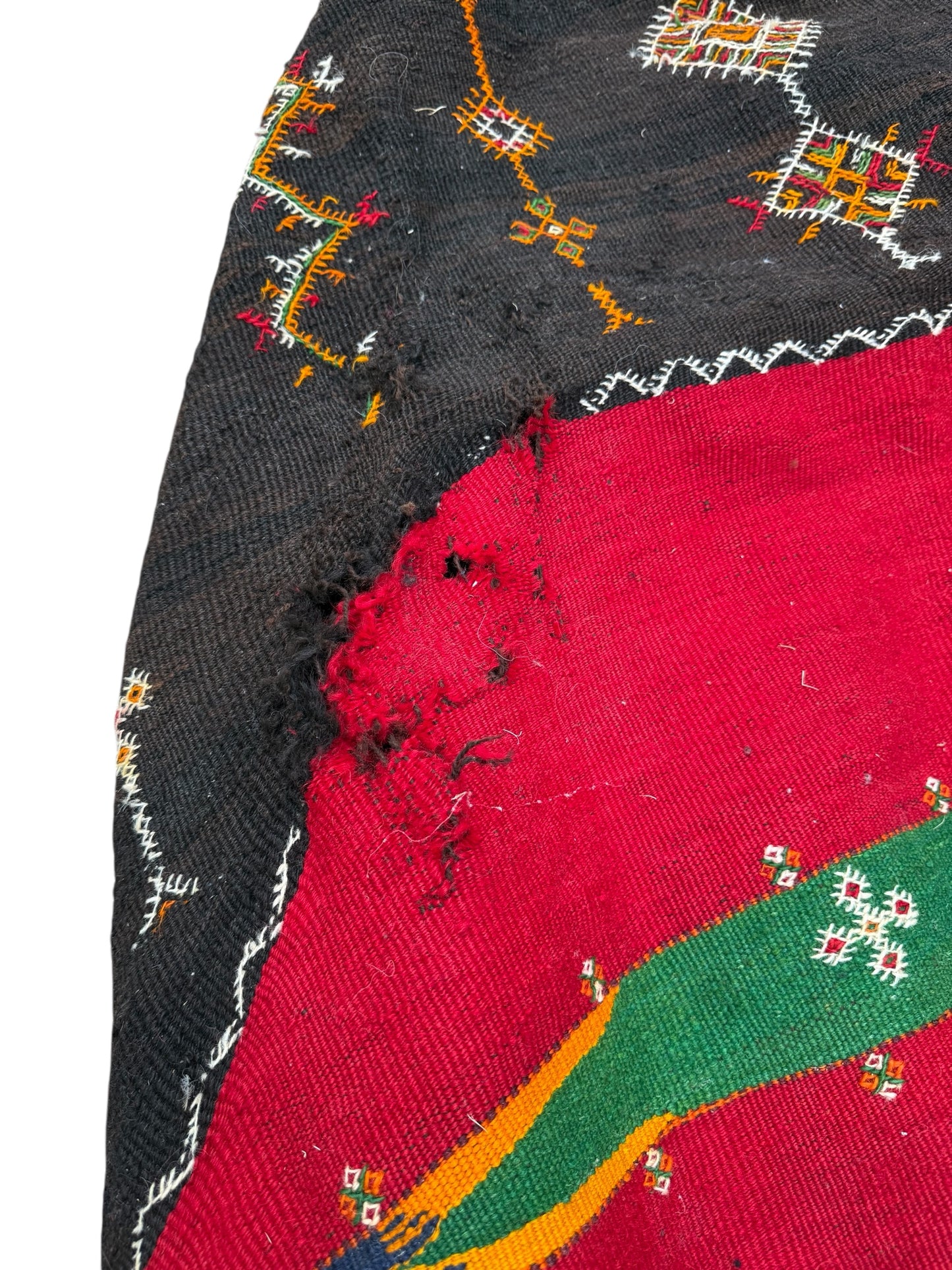 Vintage Handwoven Tribal Wool Shawl