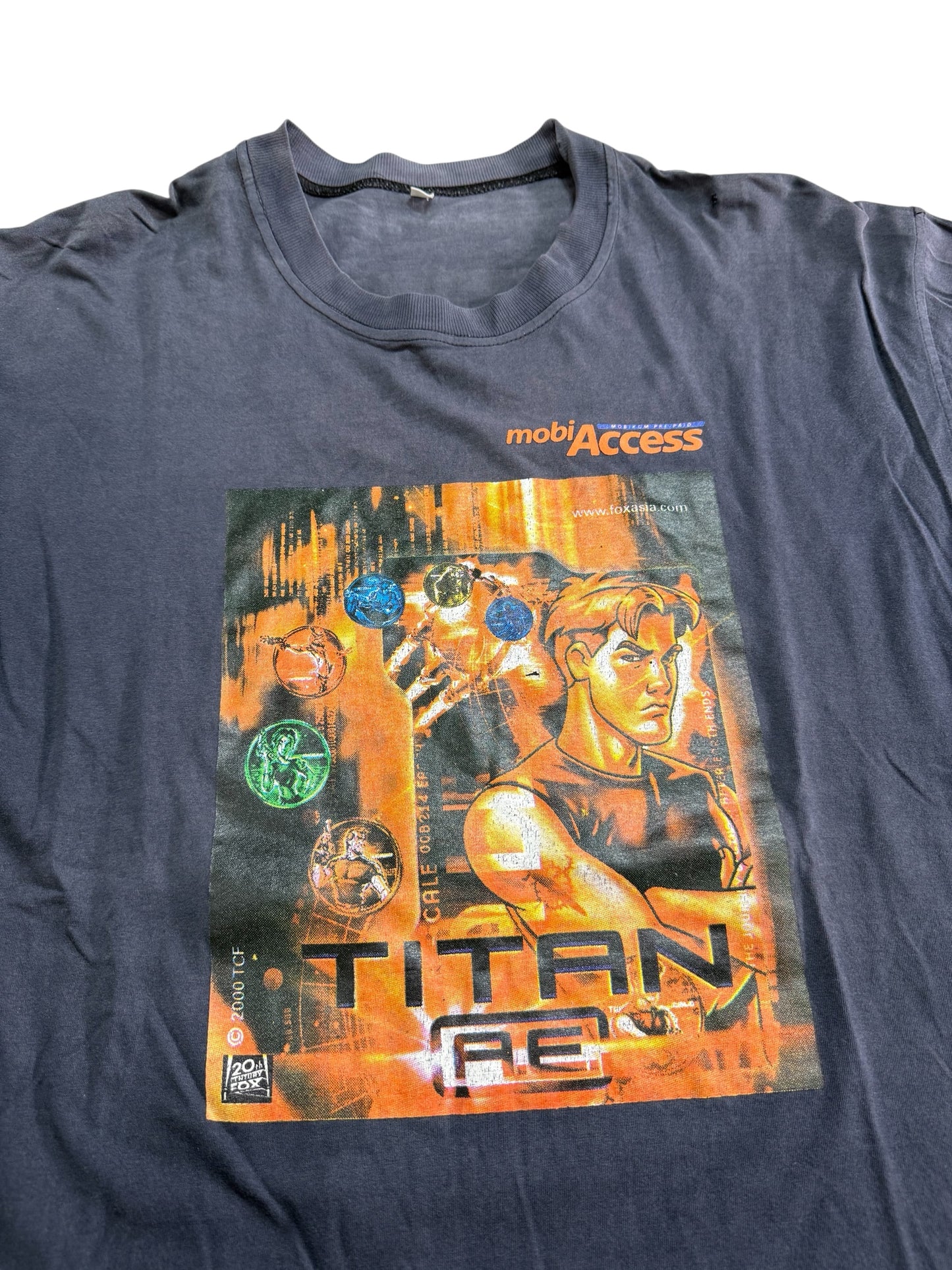 Vintage Titan A.E Movie Promo Tshirt Mobikom Promo
