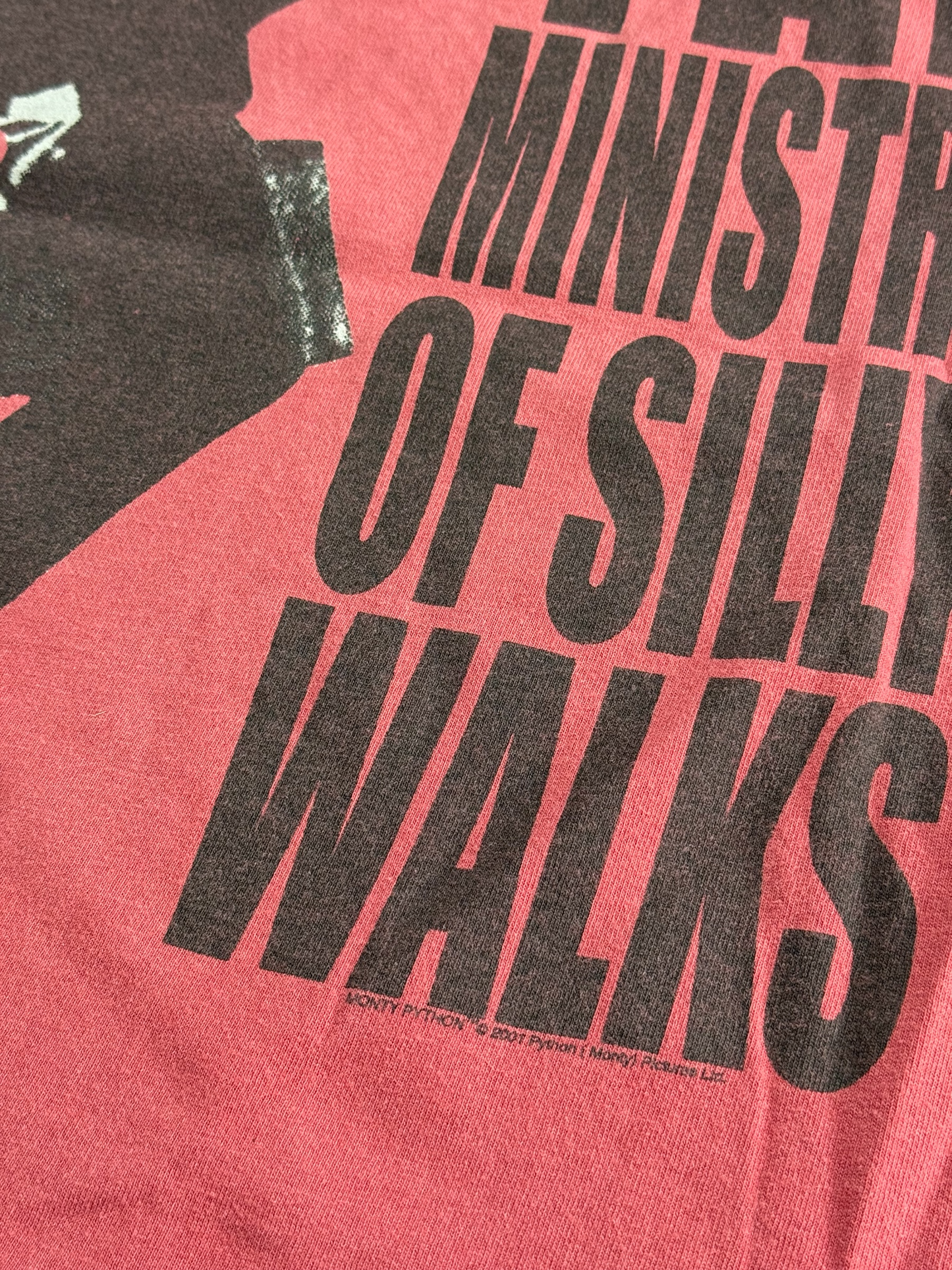Vintage Y2K Monty Python Ministry of Silly Walks Tshirt Comedy Graphic