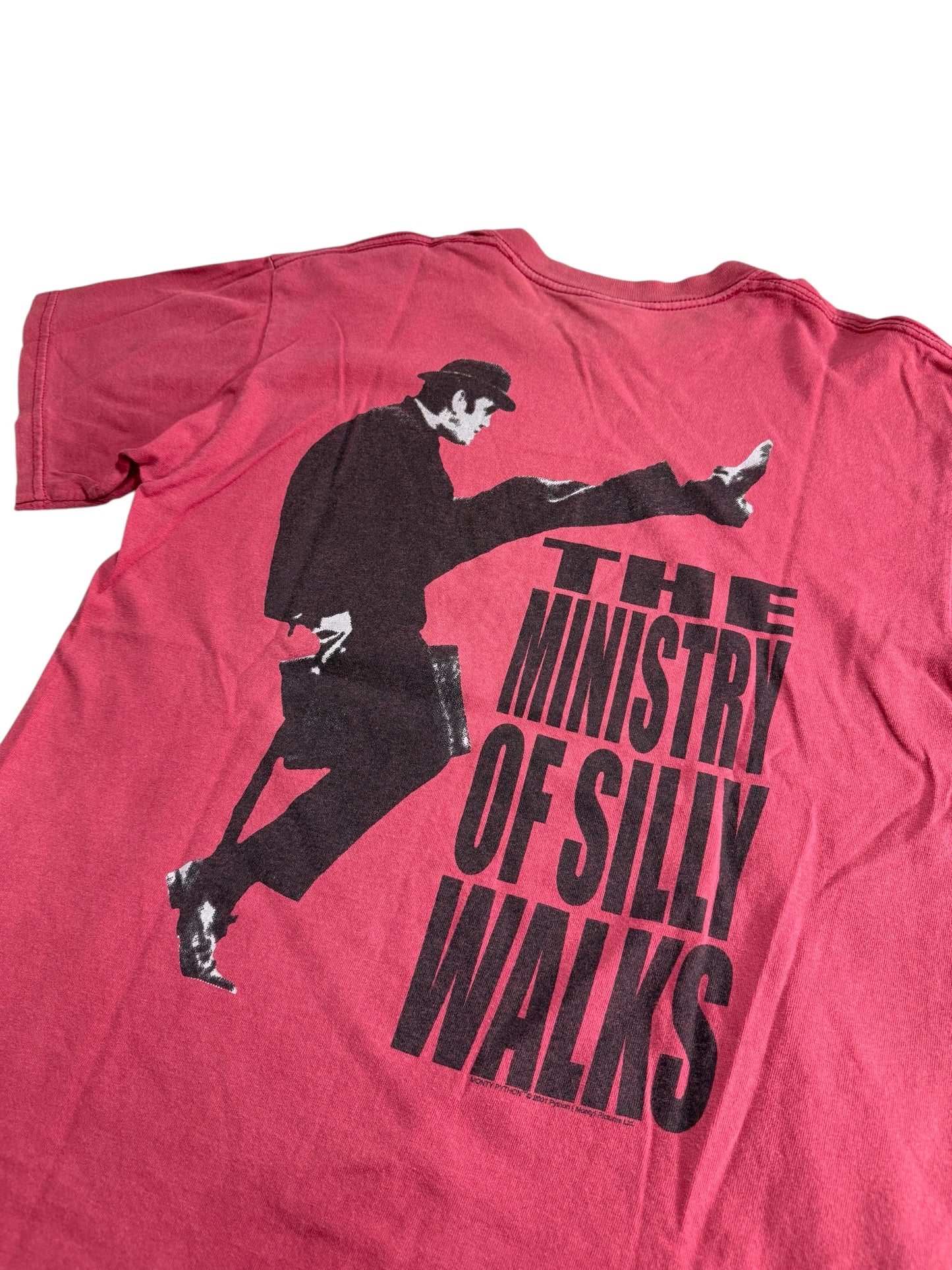 Vintage Y2K Monty Python Ministry of Silly Walks Tshirt Comedy Graphic