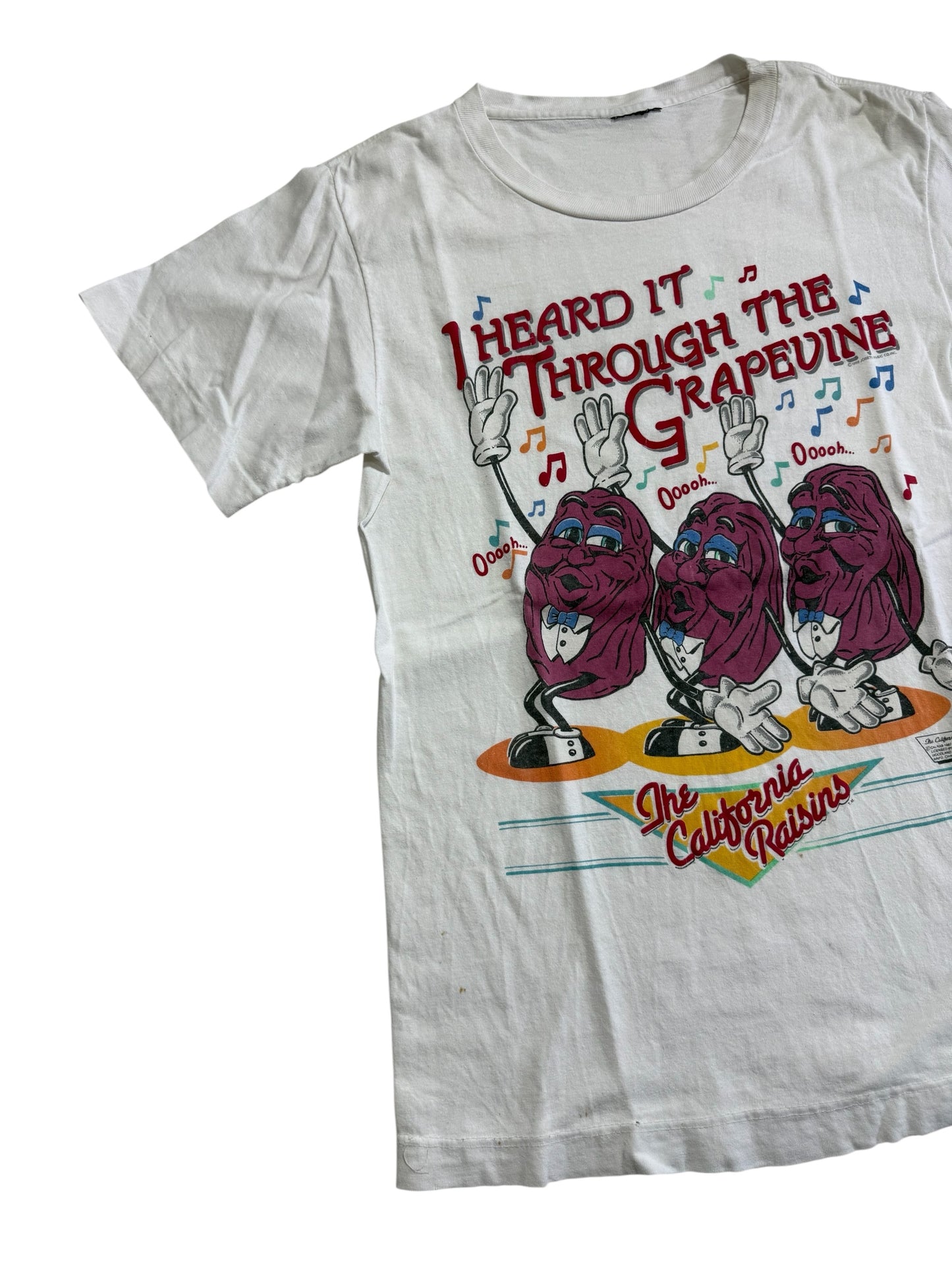 Vintage California Raisins “I Heard It Through The Grapevine” Graphic T Shirt 80s Promo
