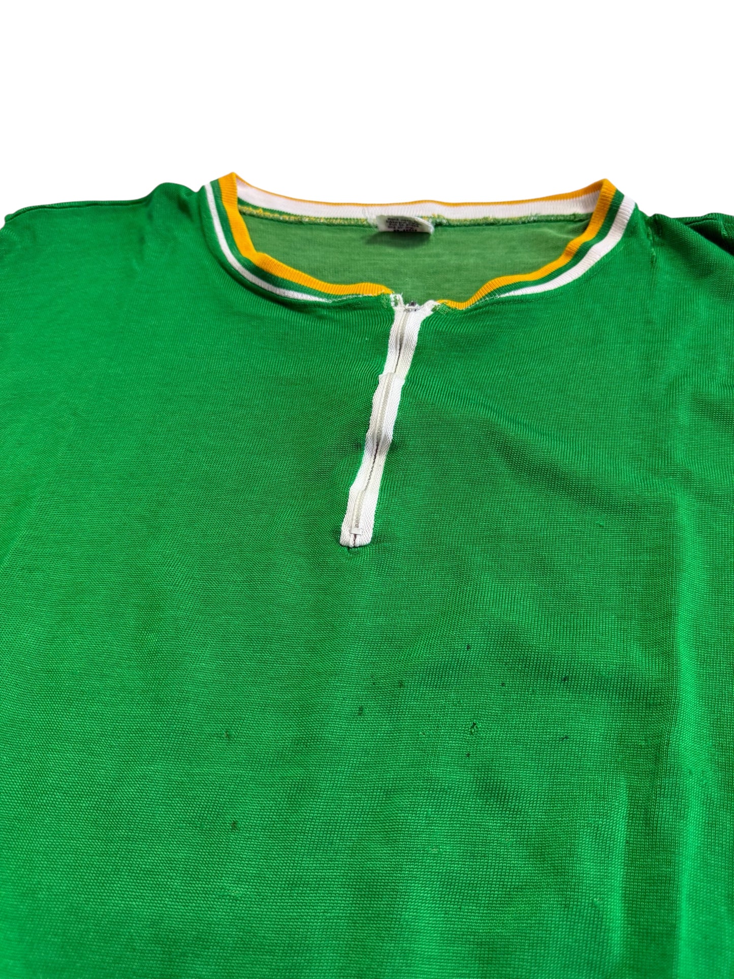 Vintage 1960s-70s Mason Athletic Wear Half Zip Jersey Shirt