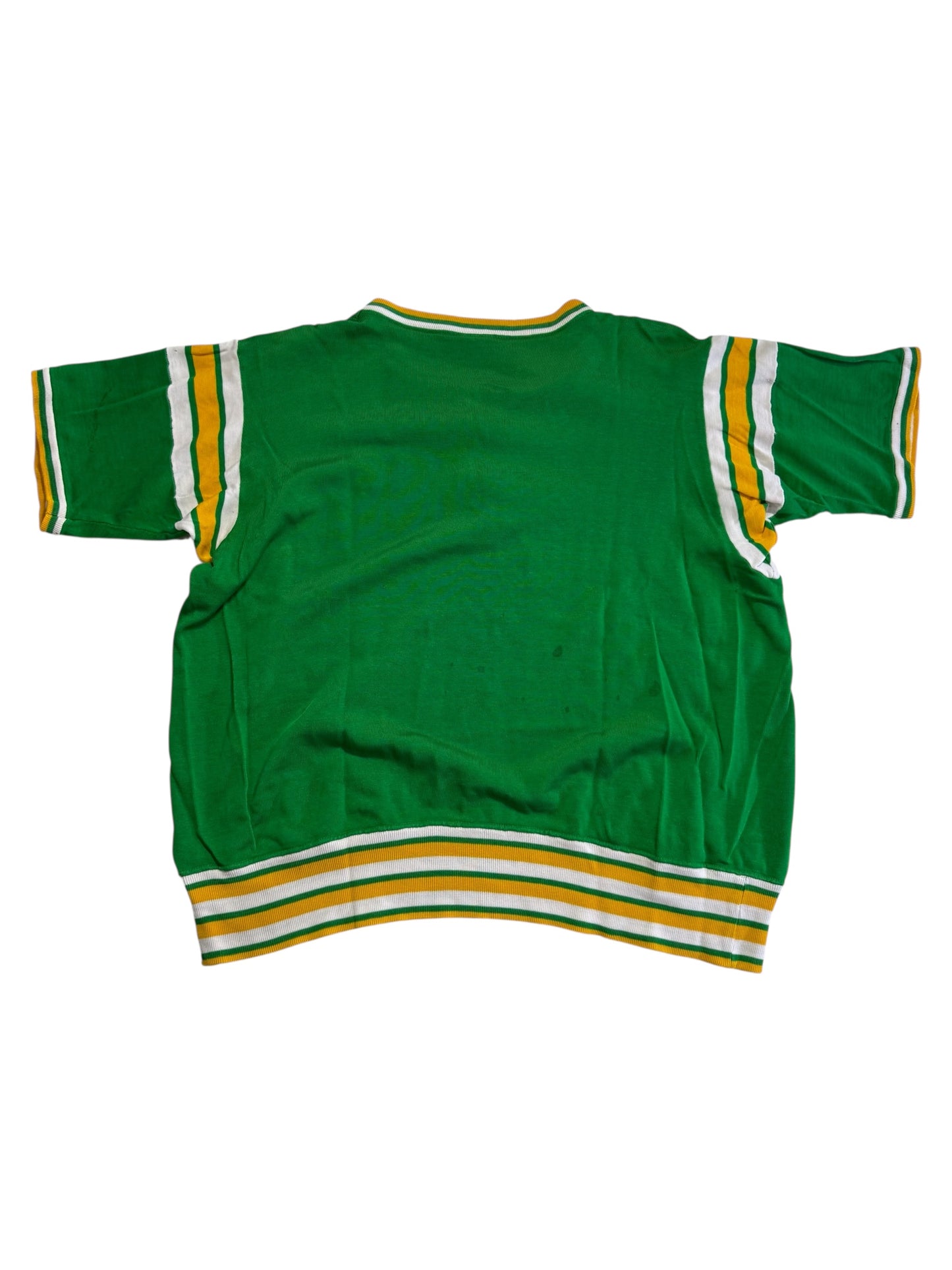 Vintage 1960s-70s Mason Athletic Wear Half Zip Jersey Shirt