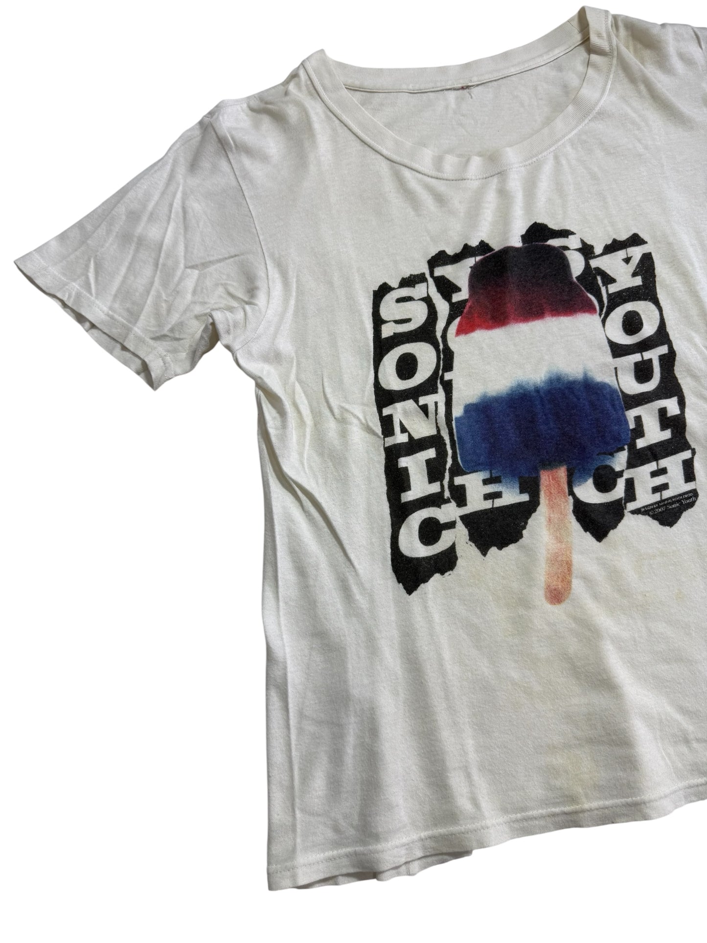 Sonic Youth Band T Shirt 2007 Popsicle Tannis Root Indie Rock