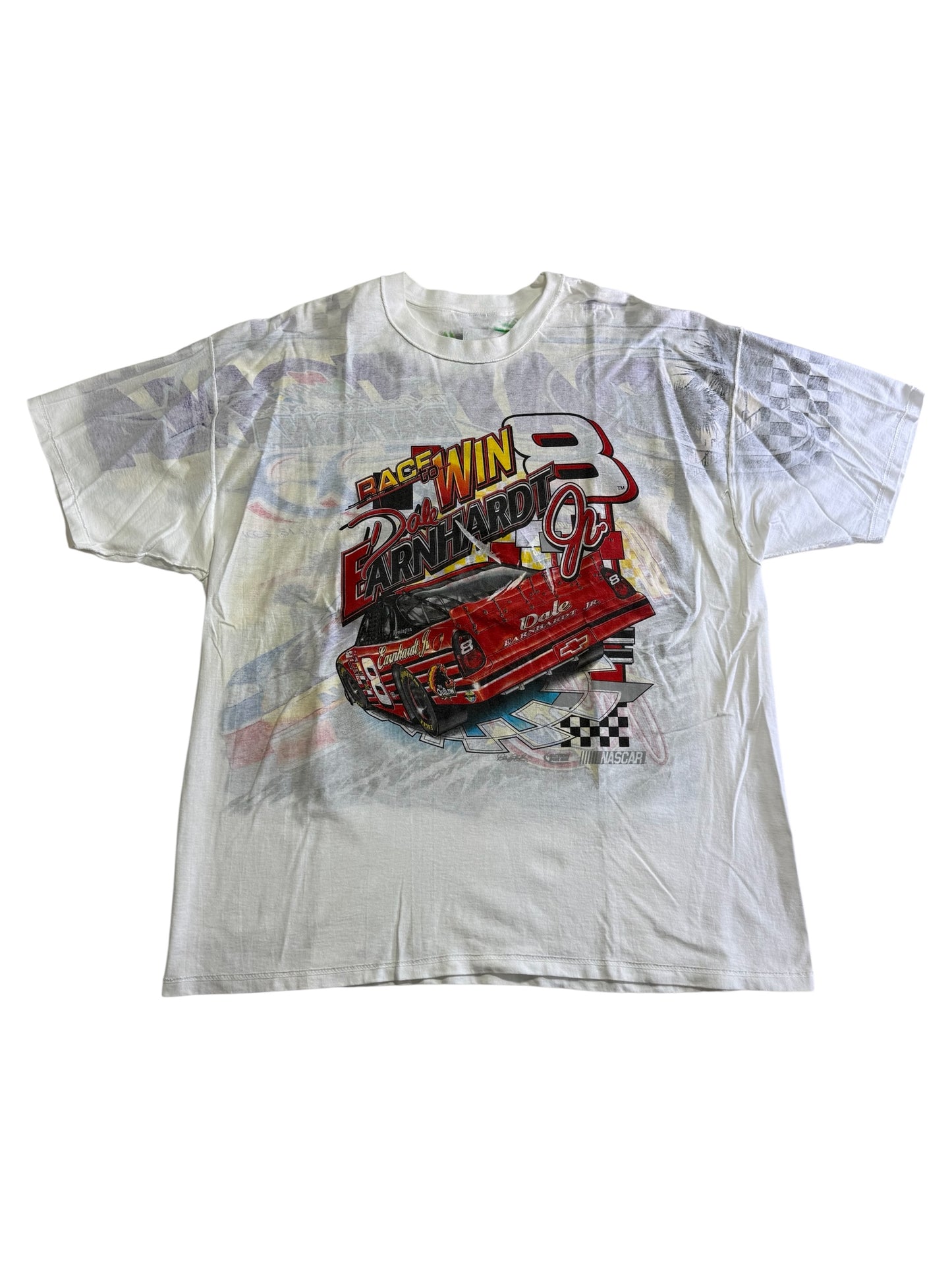 Vintage NASCAR Bubba Labonte Daytona 500 2000 Champion 4 Sided Print Tshirt