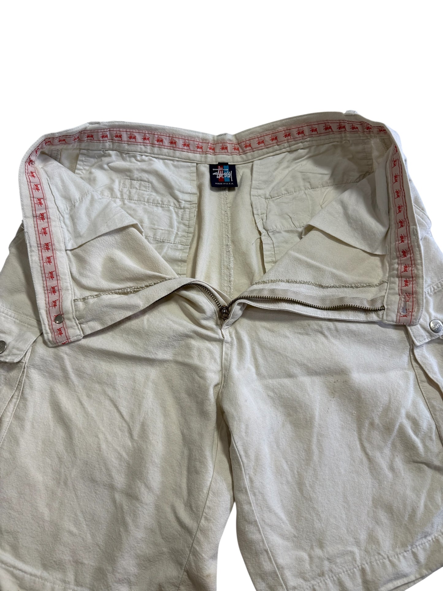 Vintage Stussy Shorts Cargo Pants Made In Usa