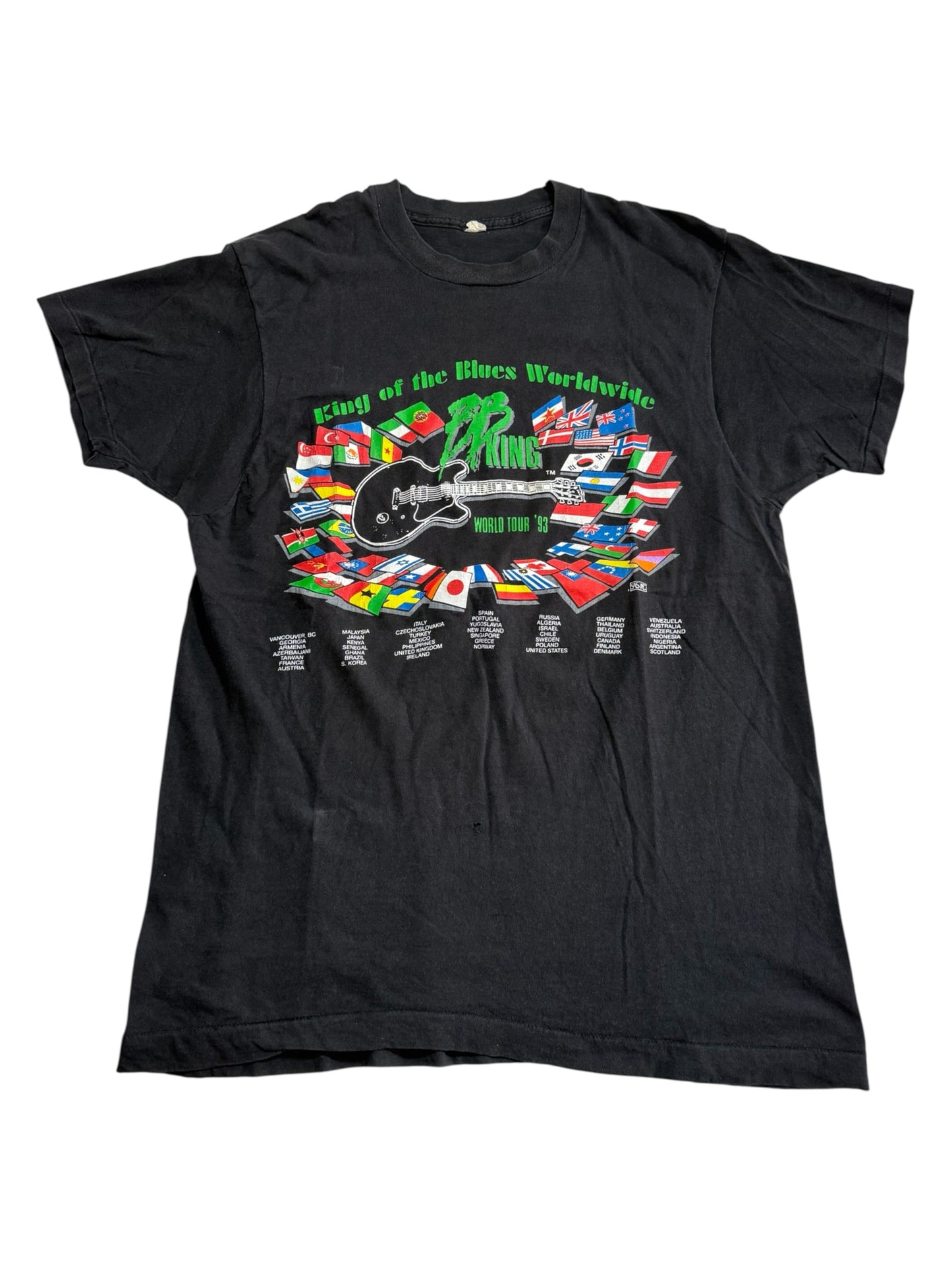BB King World Tour 1993 Vintage Tshirt