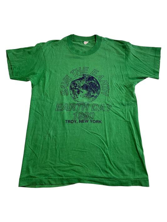 Vintage 1990 Earth Day Save The Earth Environmental Tshirt
