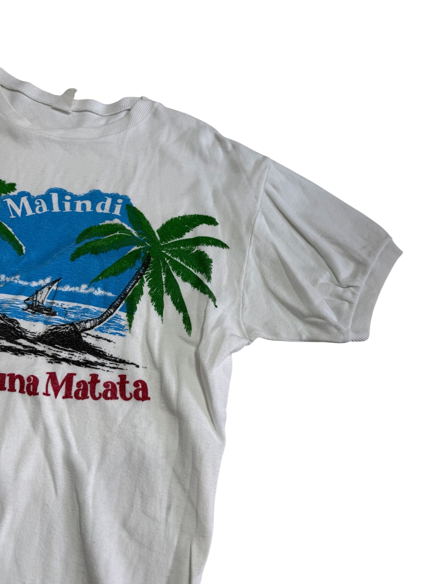 Vintage Malindi Kenya Hakuna Matata Ringer Tshirt