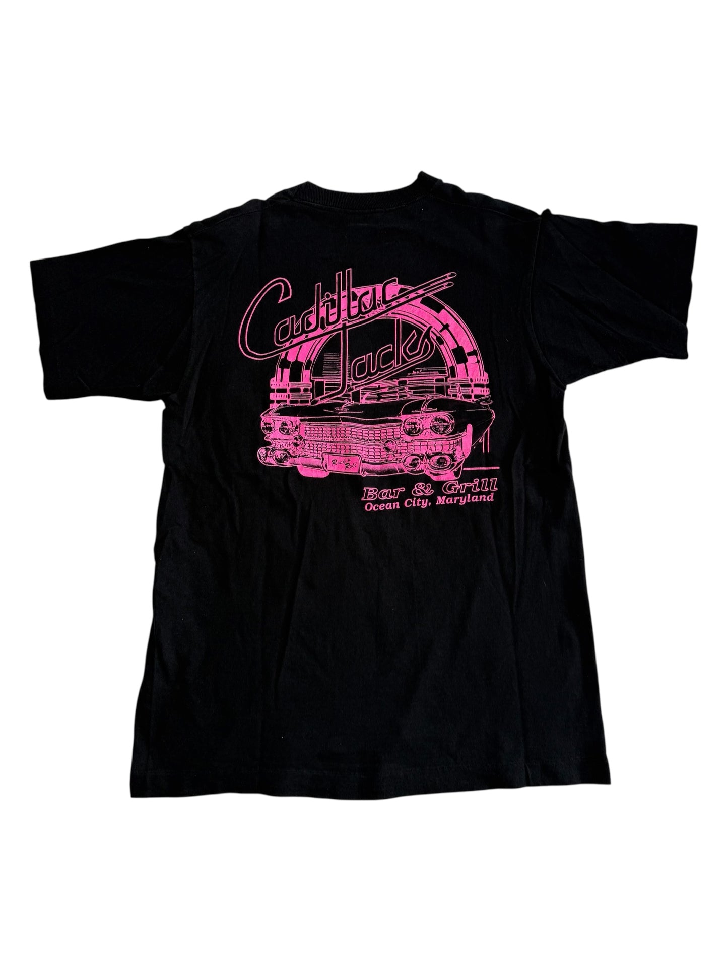 Vintage 80s Cadillac Jack’s Bar & Grill Pocket Tshirt