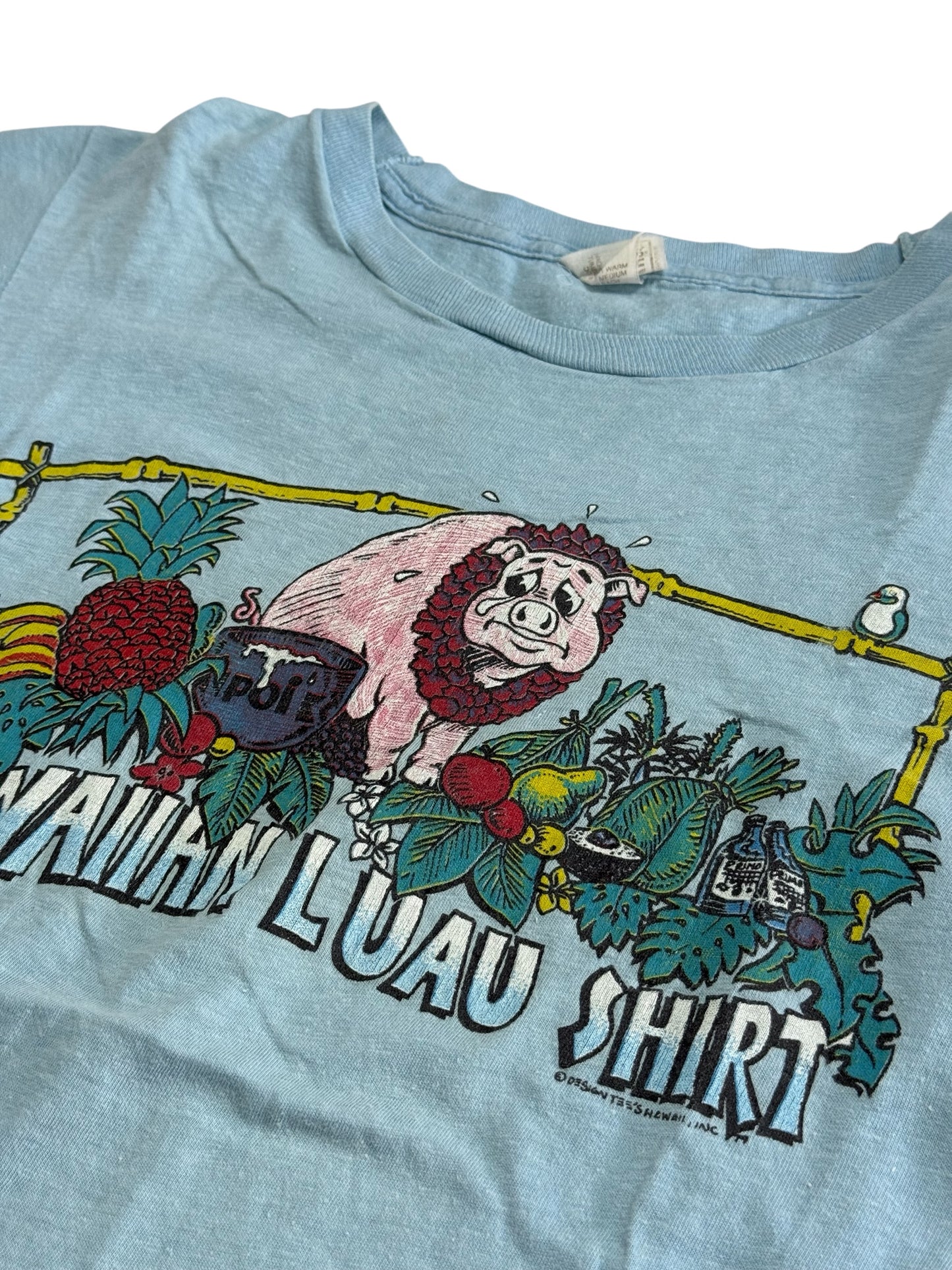 Vintage 1979 Hawaiian Luau Graphic Tshirt