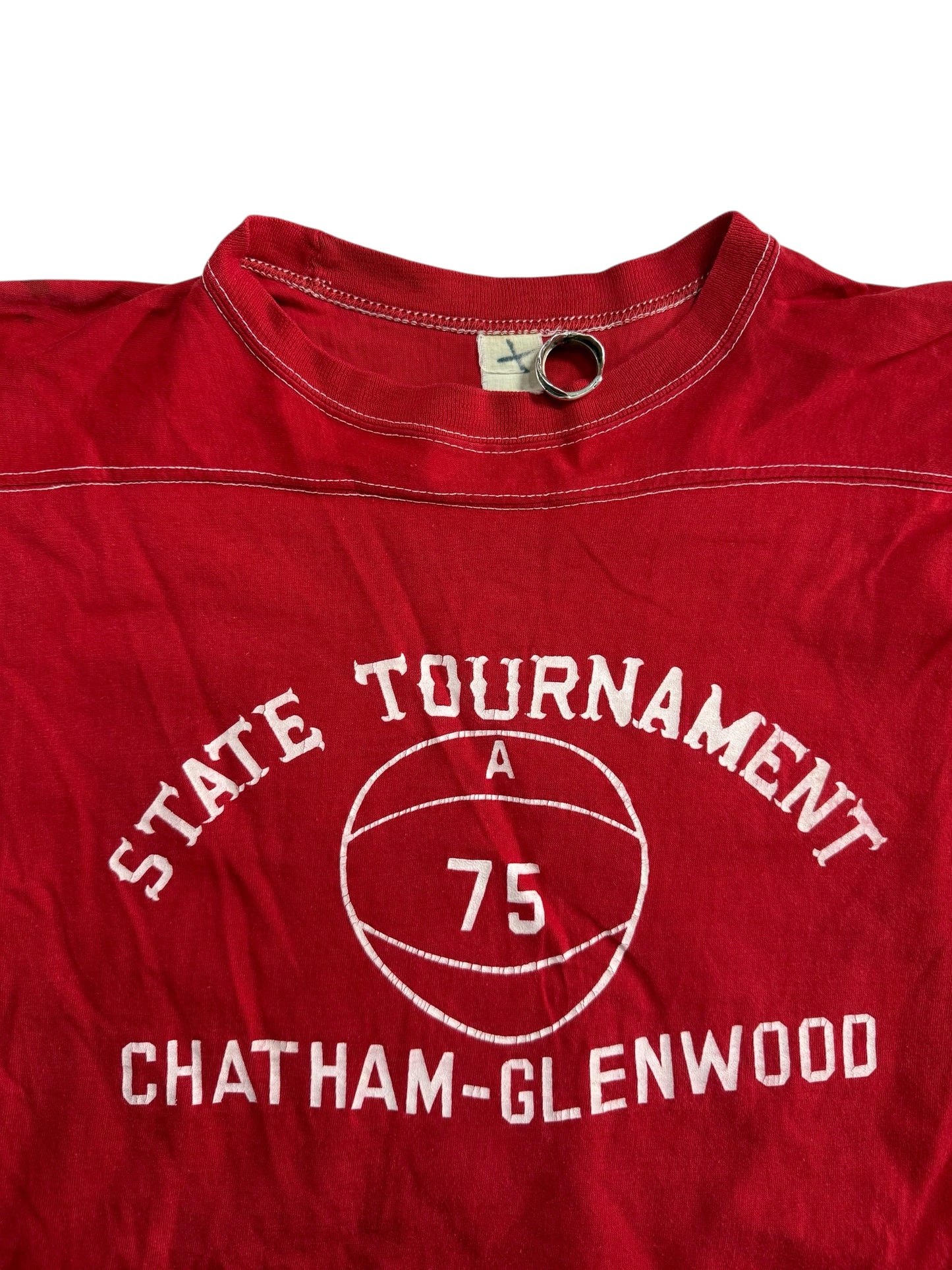 Vintage 1970s State Tournament 75 Chatham Glenwood Tshirt