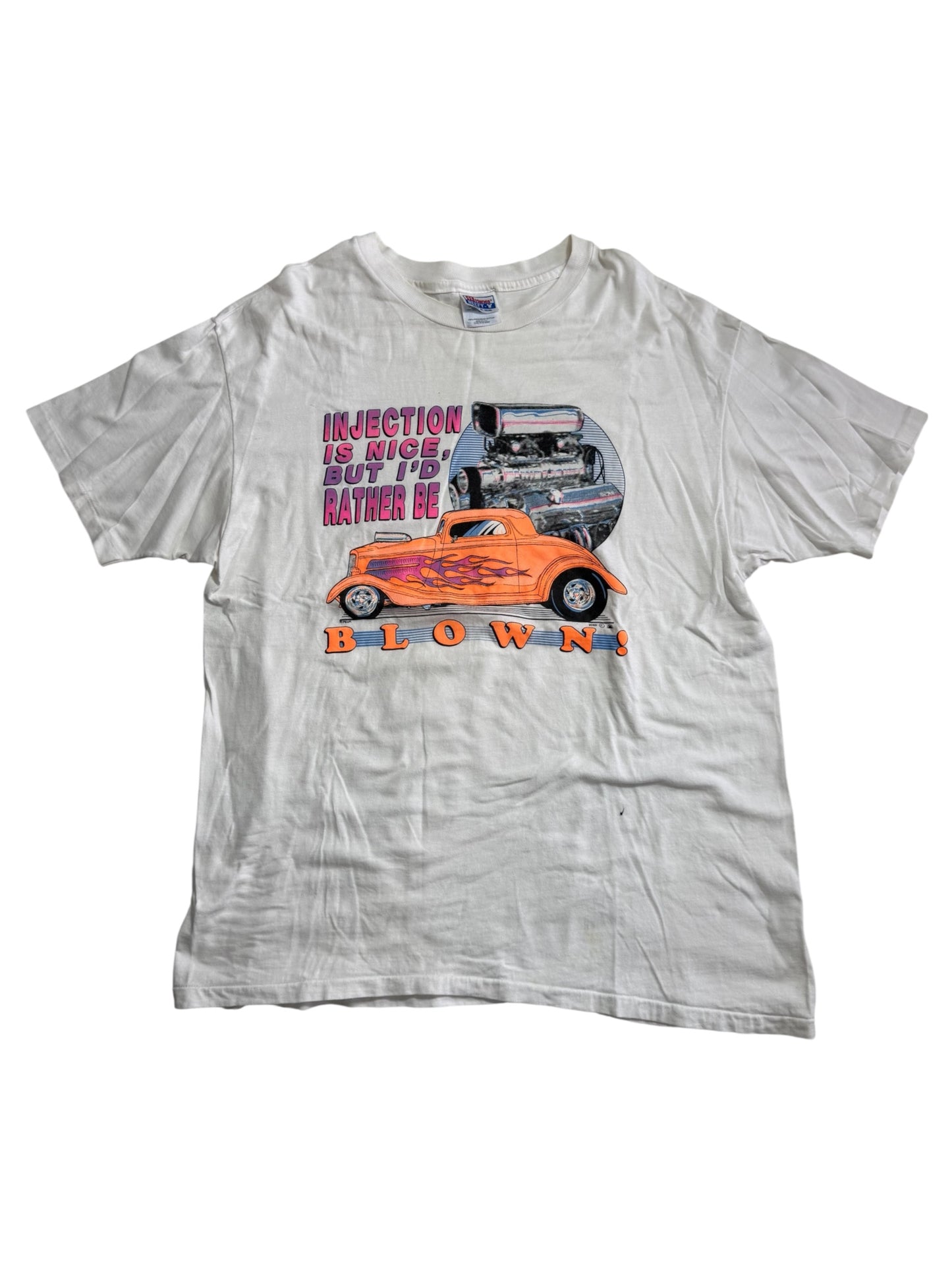 Vintage 90s Hot Rod Blow Engine Graphic Tshirt