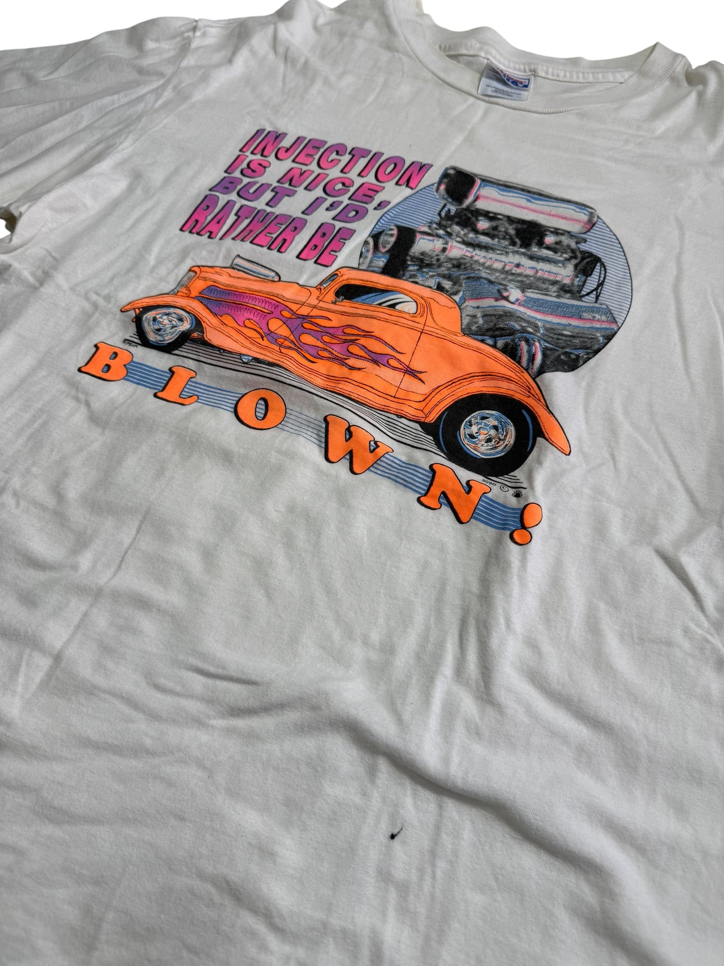 Vintage 90s Hot Rod Blow Engine Graphic Tshirt