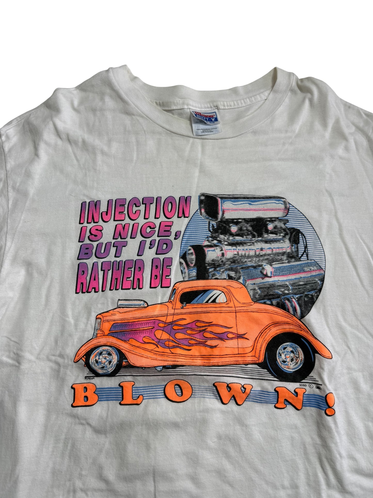 Vintage 90s Hot Rod Blow Engine Graphic Tshirt