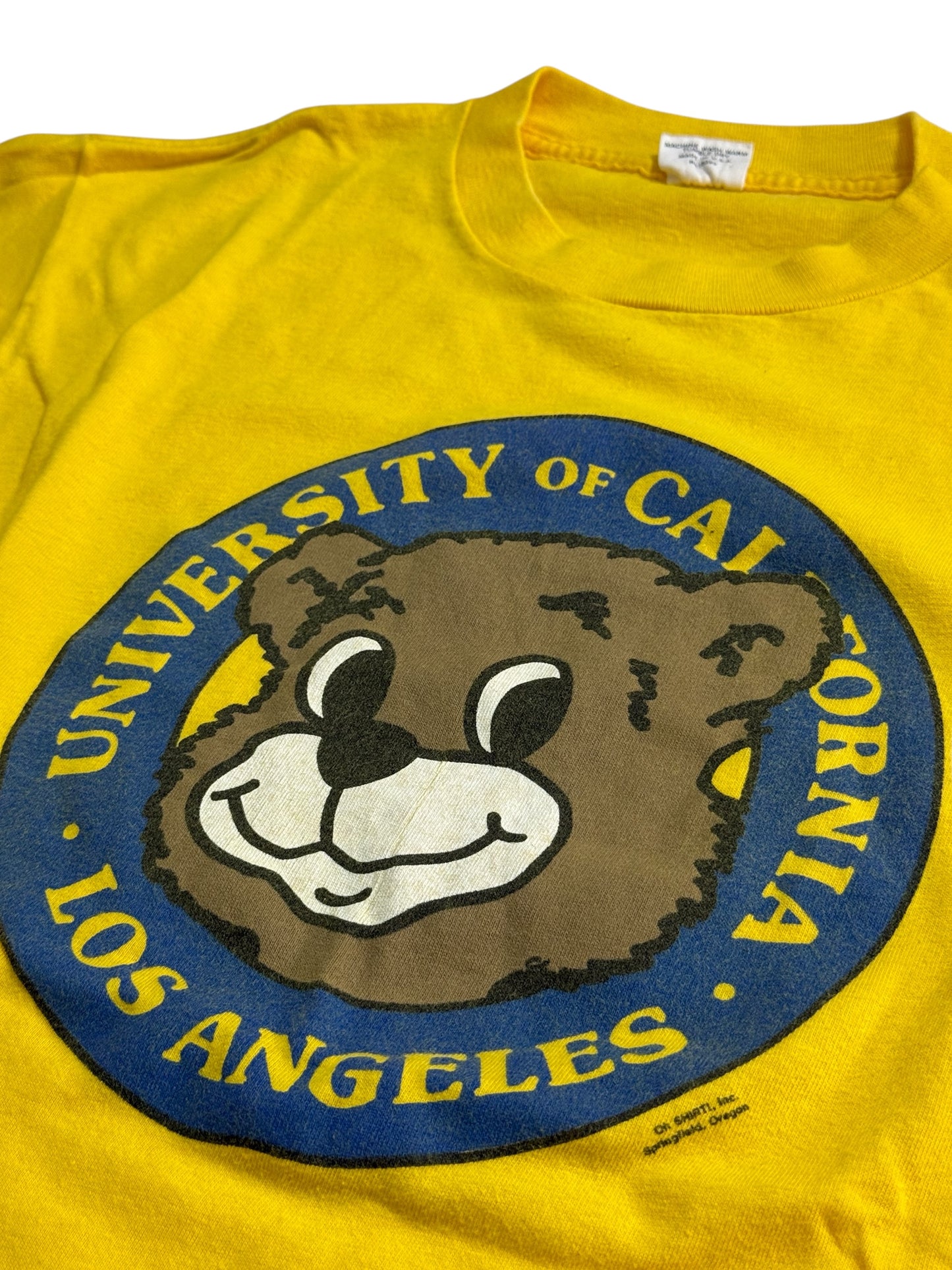 Vintage 80s UCLA Bear Graphic Tshirt University of California Los Angeles