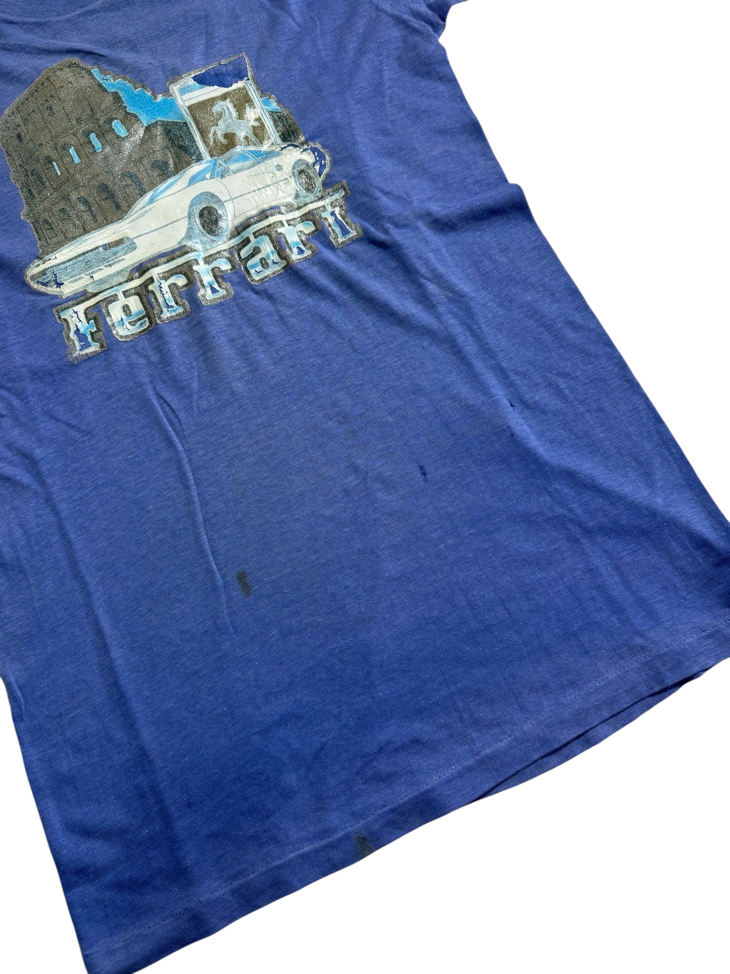 Vintage 70s 80s Ferrari Colosseum Italy Iron On Tshirt