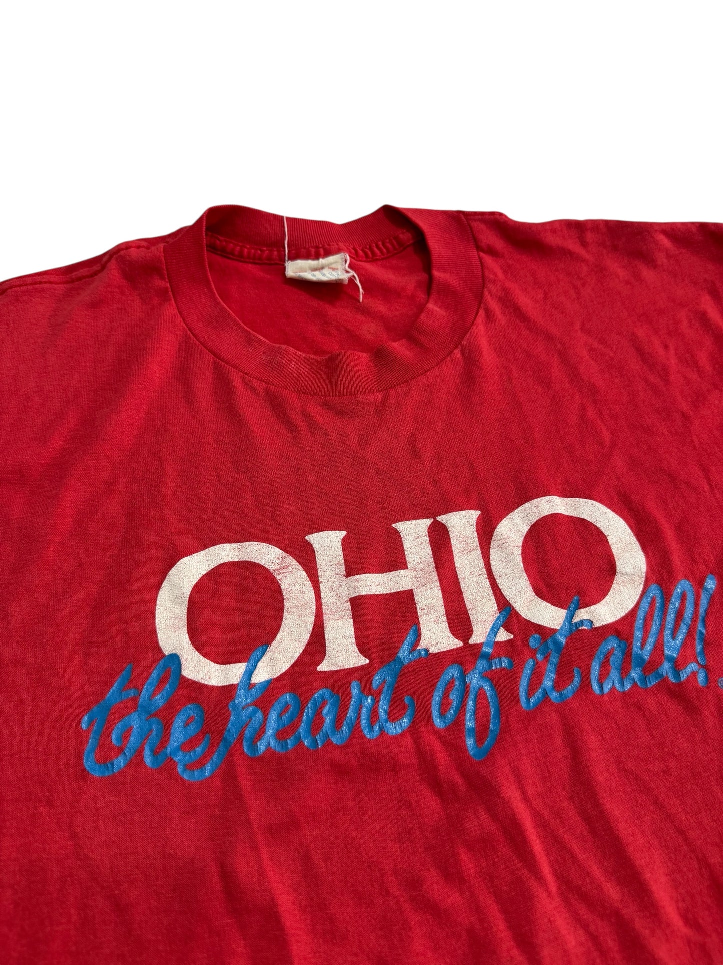 Vintage 1980s Ohio The Heart Of It All Tshirt