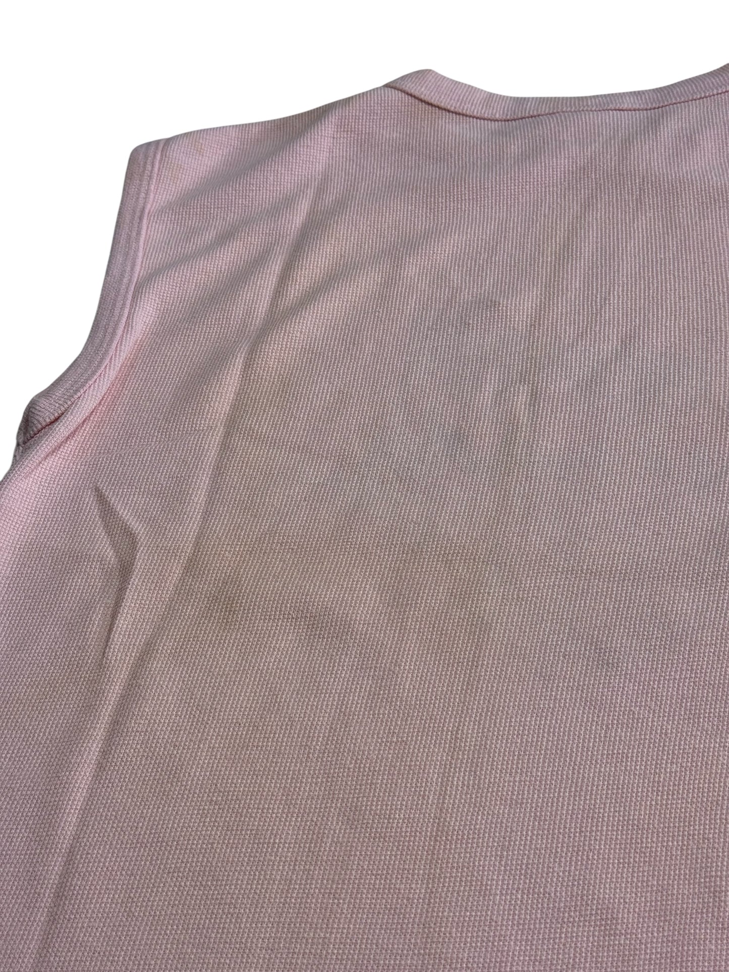 Vintage 1980s Ensenada Mexico Graphic Sleeveless Tee Pink Tank Top