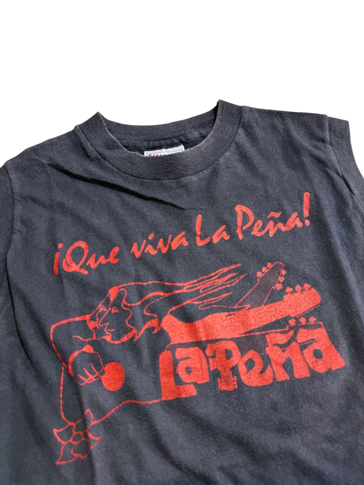 Vintage 1980s La Peña Graphic Sleeveless Tee Tank Top