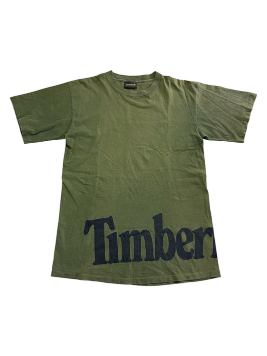 Vintage Timberland Big Logo Green Tshirt
