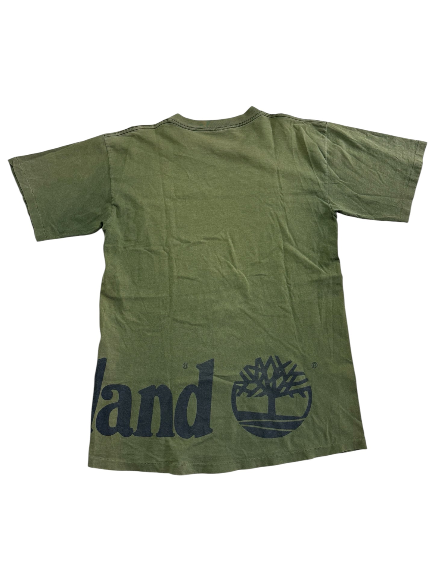 Vintage Timberland Big Logo Green Tshirt