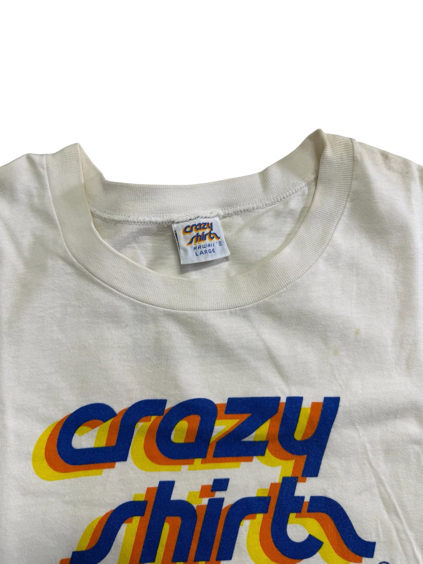Vintage Crazy Shirts Hawaii Logo Tshirt Made in USA