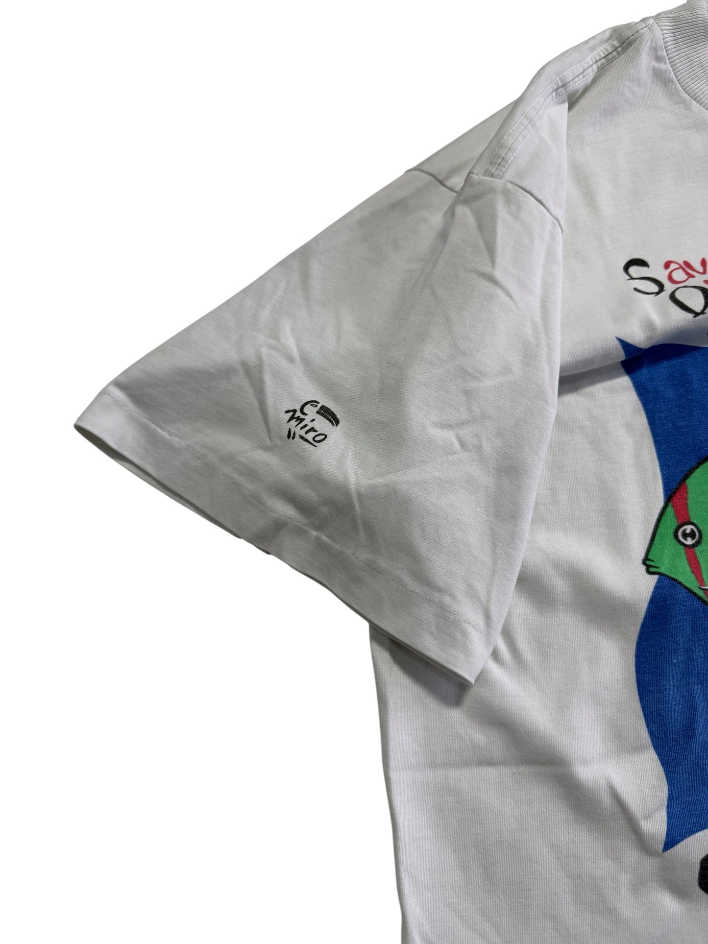 Vintage 1990s Cancun Save Our Seas Fish Graphic Tshirt
