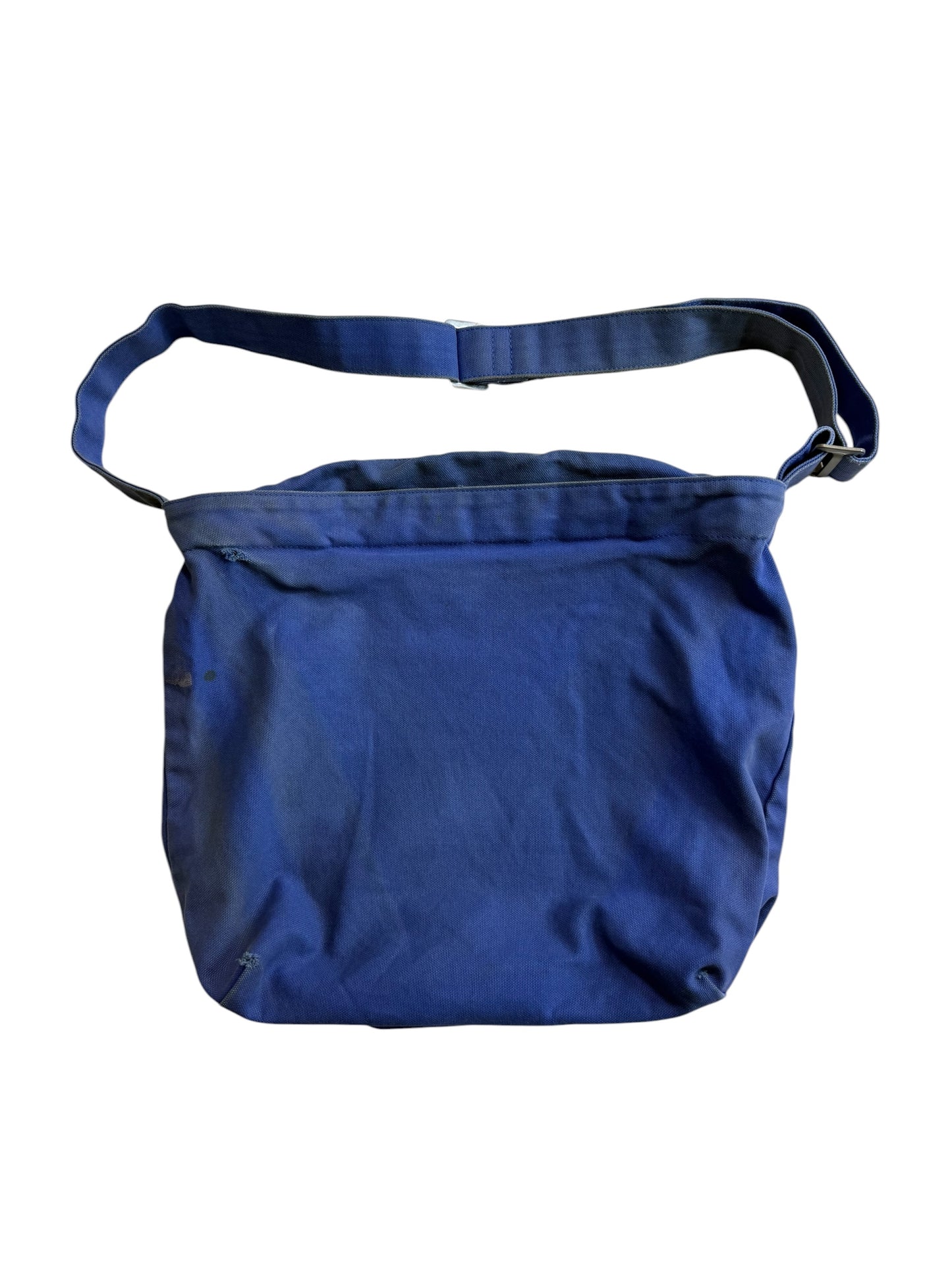 Orcival France Canvas Shoulder Bag Crossbody Blue Workwear Style