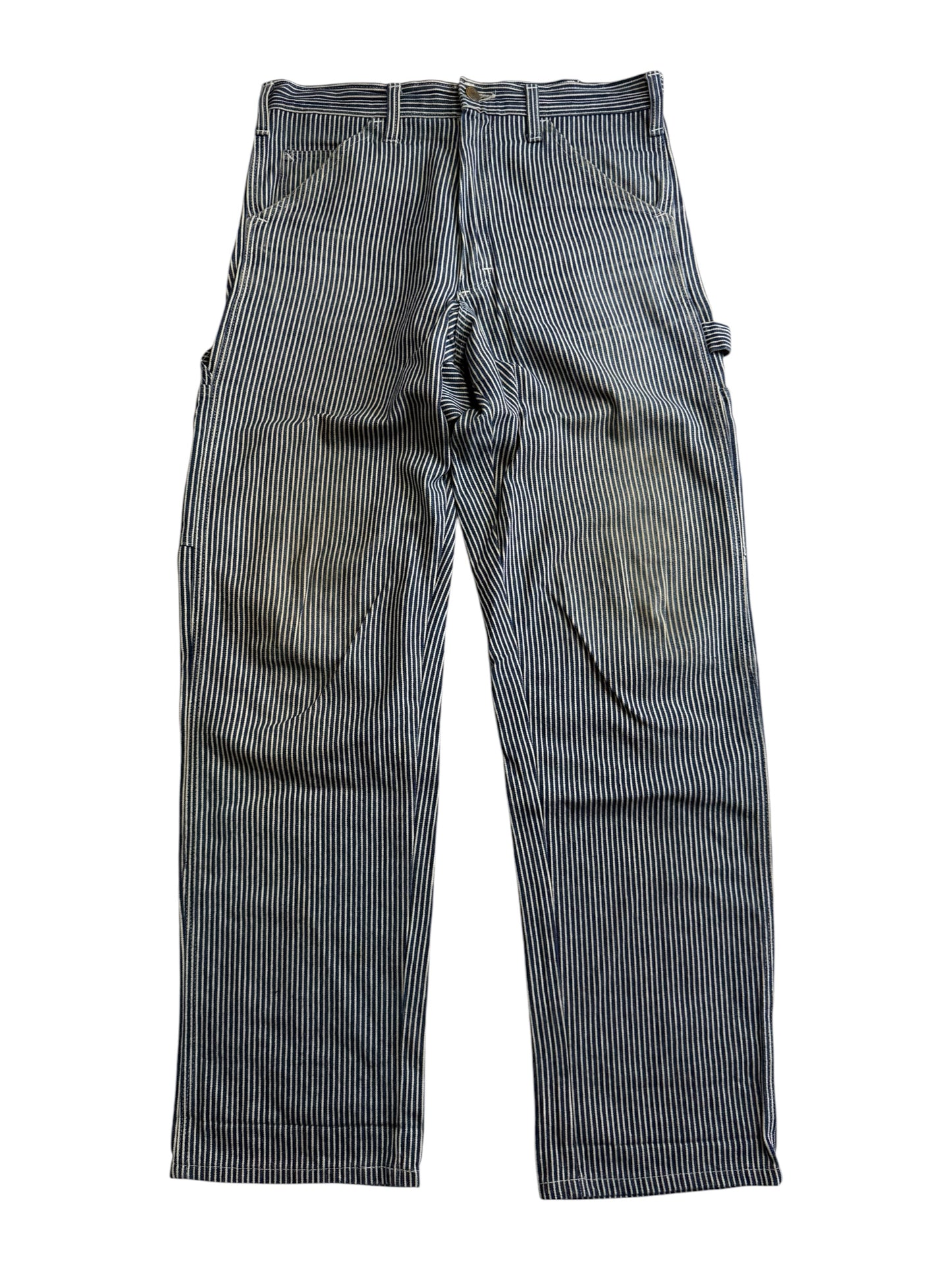 Vintage Smith’s American Hickory Stripe Carpenter Workwear Pants Made in USA