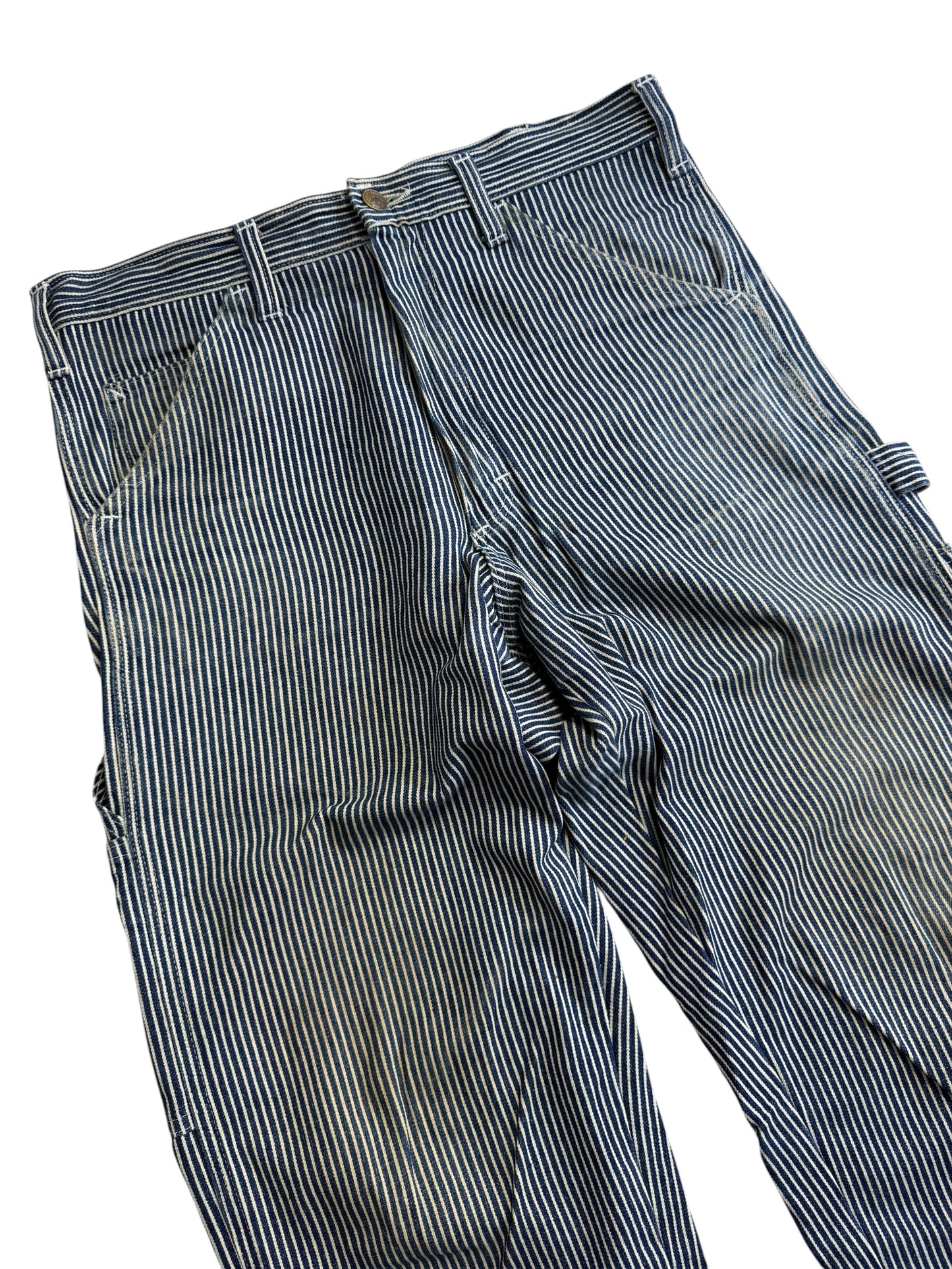 Vintage Smith’s American Hickory Stripe Carpenter Workwear Pants Made in USA