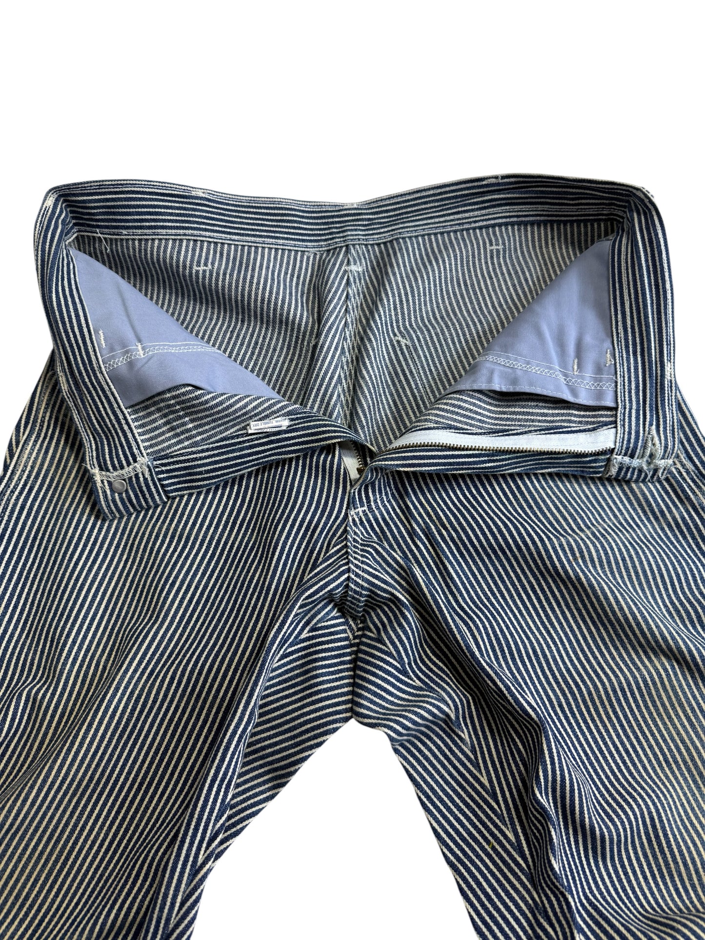 Vintage Smith’s American Hickory Stripe Carpenter Workwear Pants Made in USA