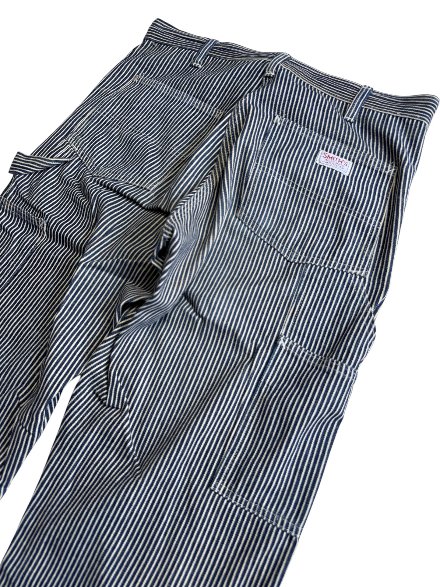 Vintage Smith’s American Hickory Stripe Carpenter Workwear Pants Made in USA